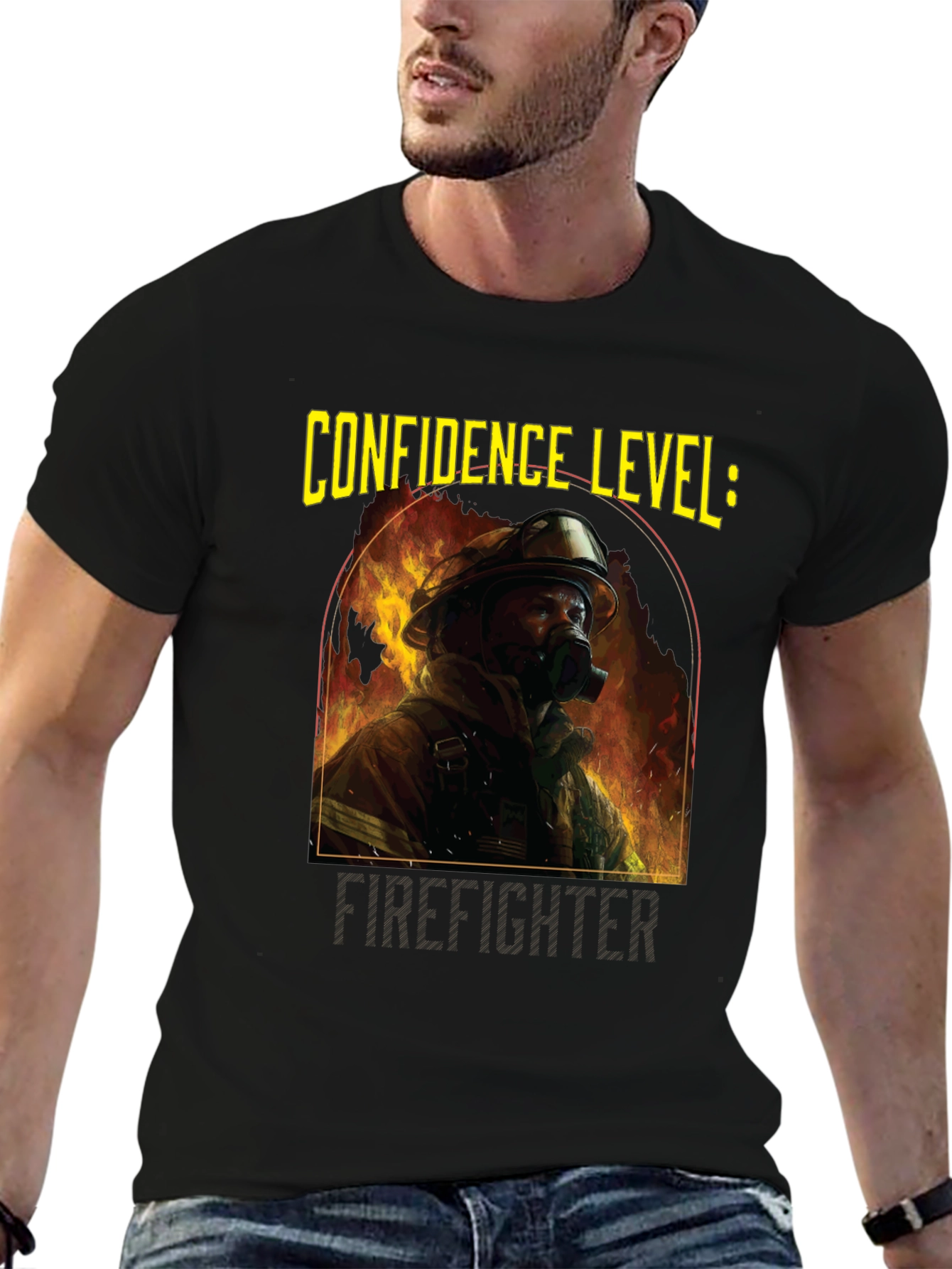 Confidence Level: Firefighter Graphic T-Shirt