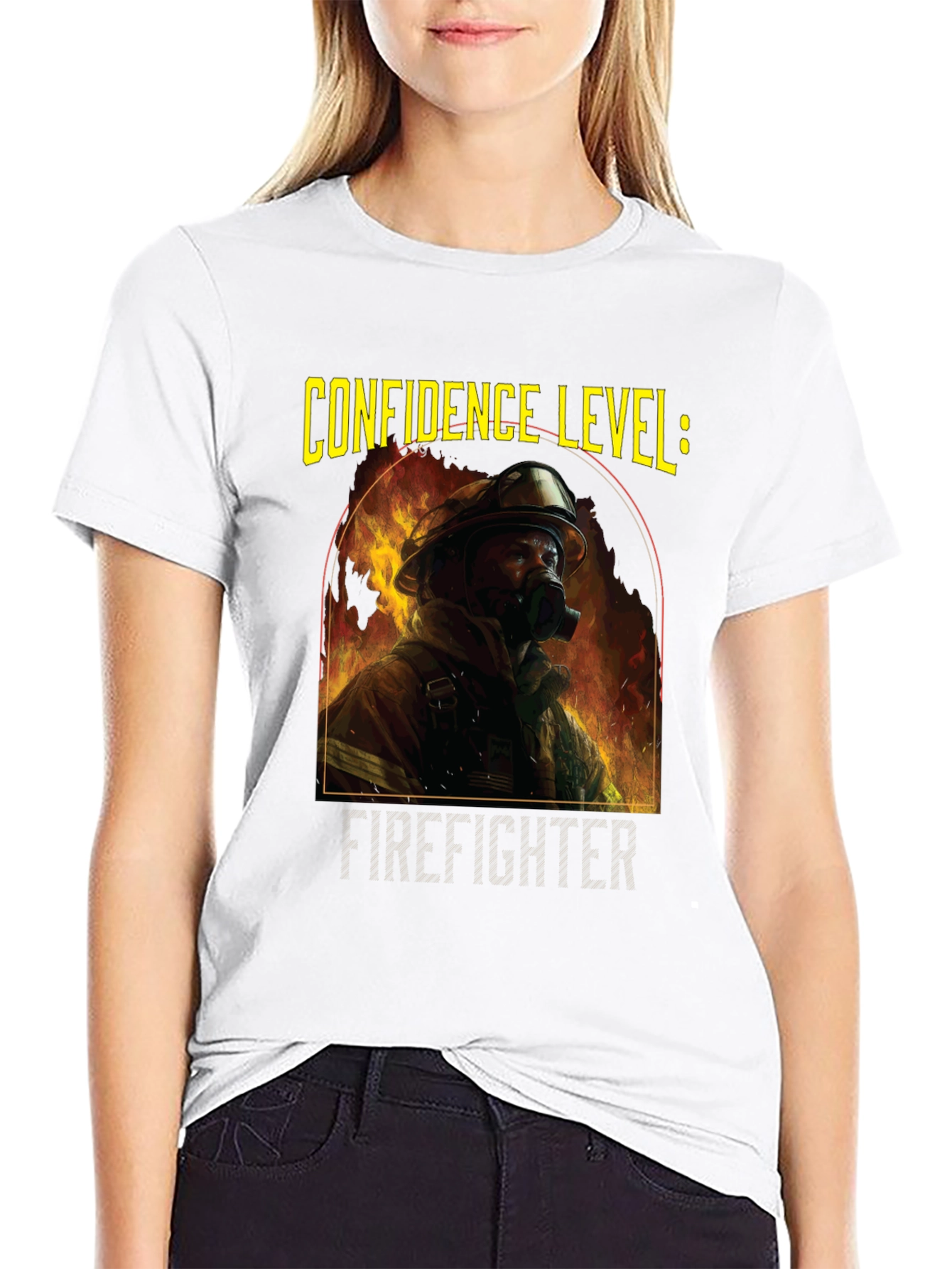Confidence Level: Firefighter Graphic T-Shirt