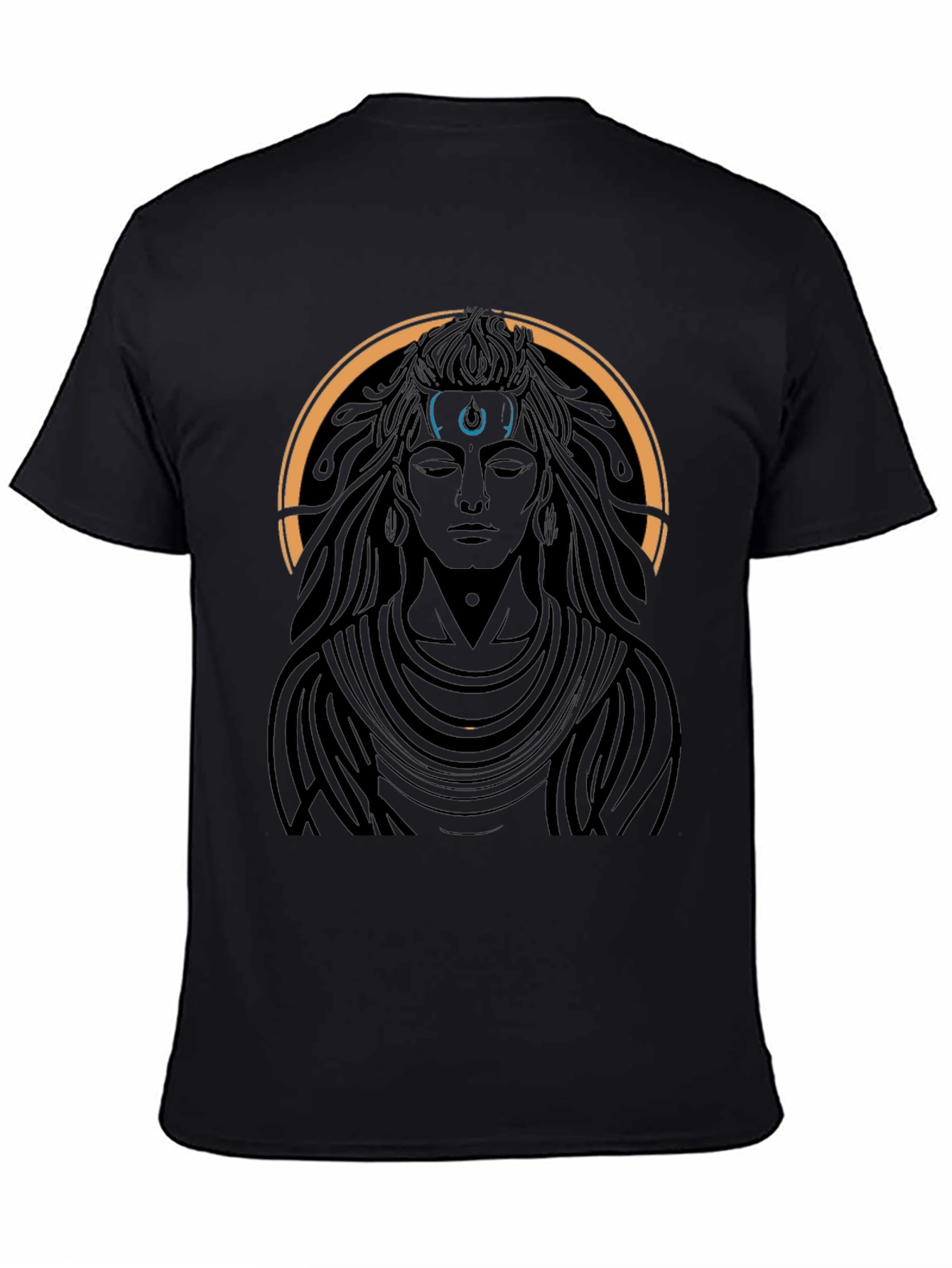 Mens Black T-Shirt - Shiva Graphic Tee