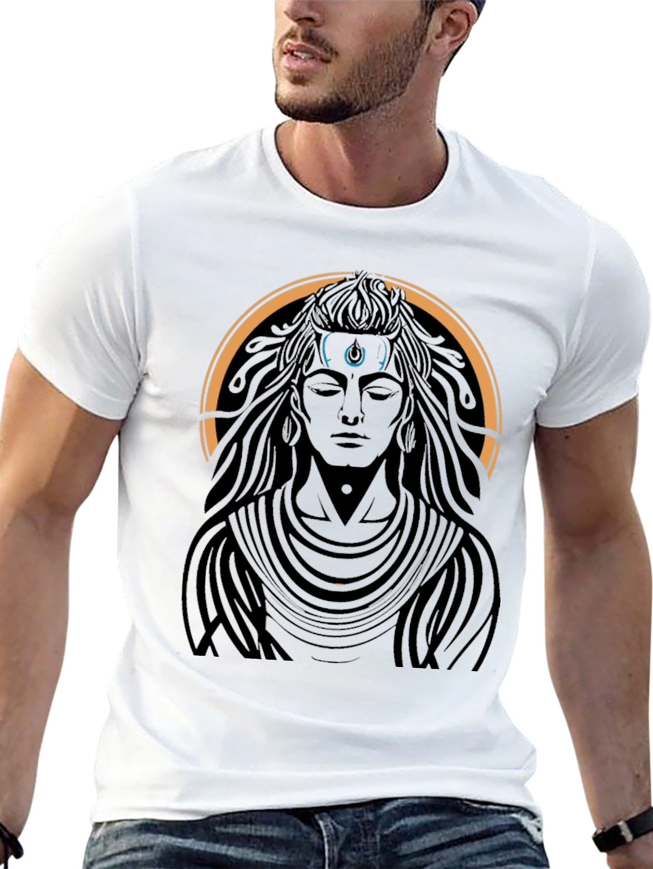 Mens Black T-Shirt - Shiva Graphic Tee