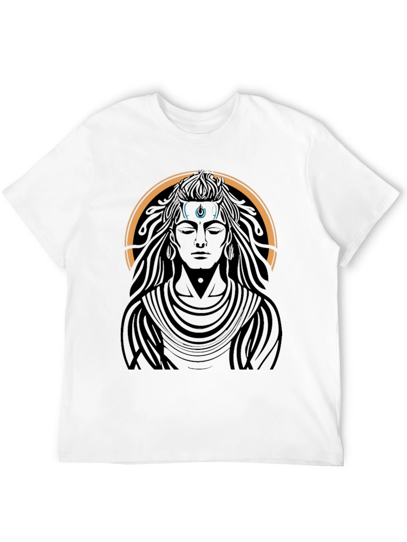 Mens Black T-Shirt - Shiva Graphic Tee