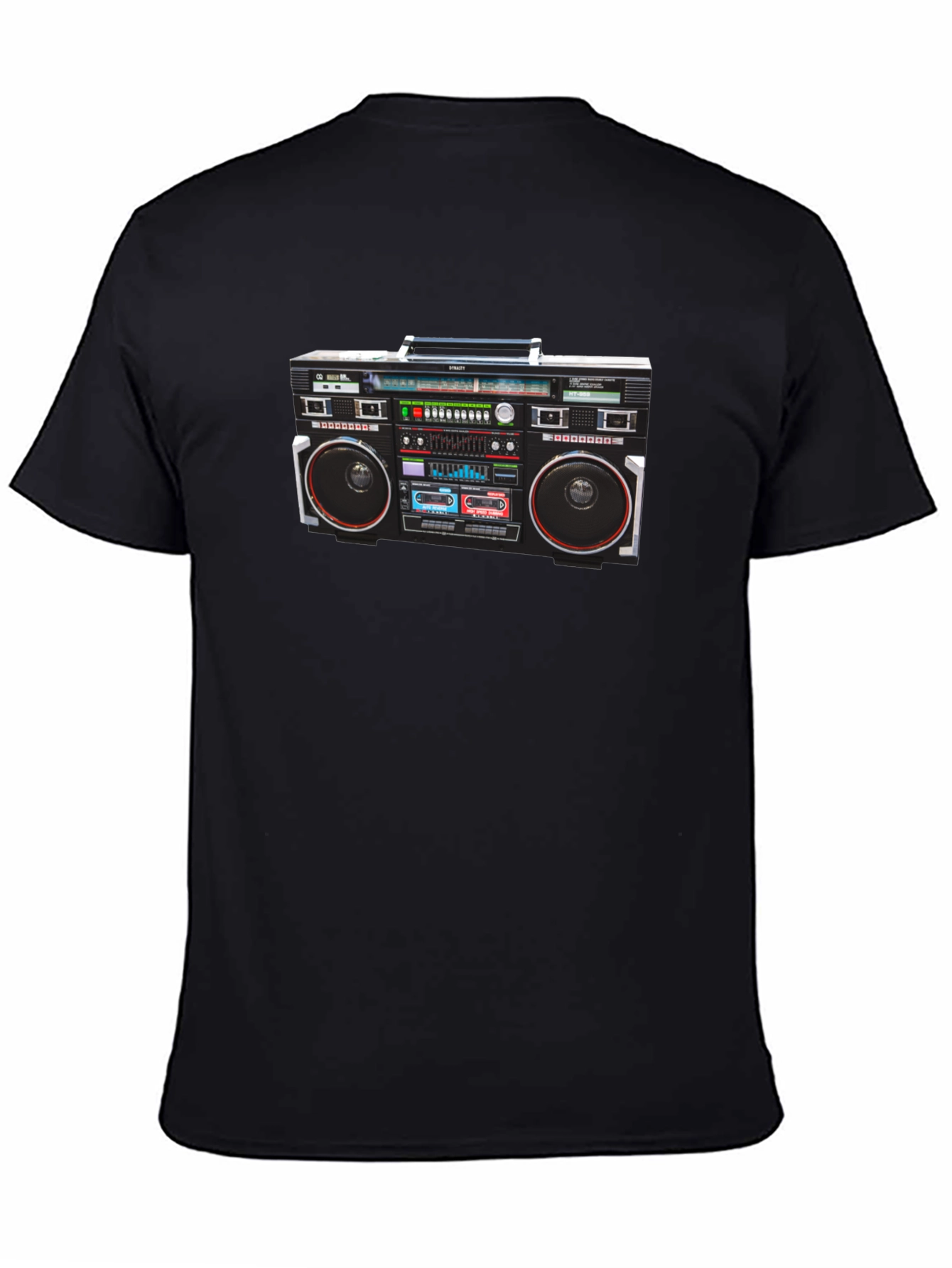 Retro Boombox Graphic T-Shirt - Classic 80s Style