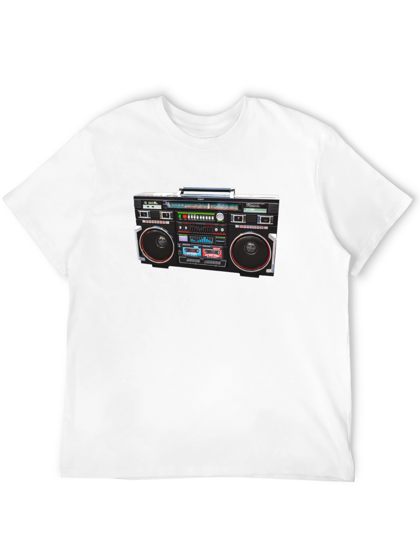 Retro Boombox Graphic T-Shirt - Classic 80s Style