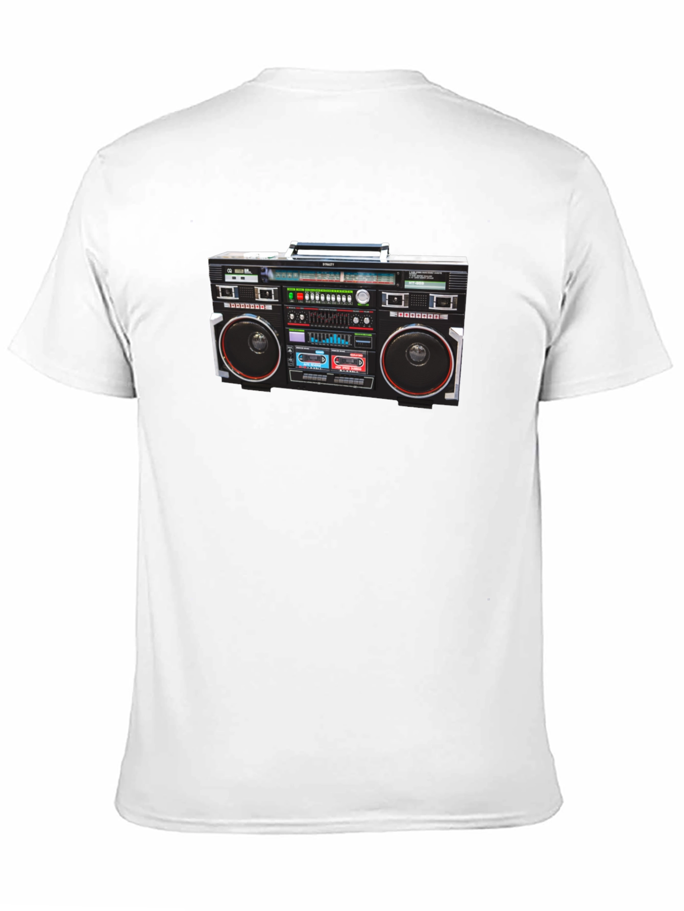 Retro Boombox Graphic T-Shirt - Classic 80s Style