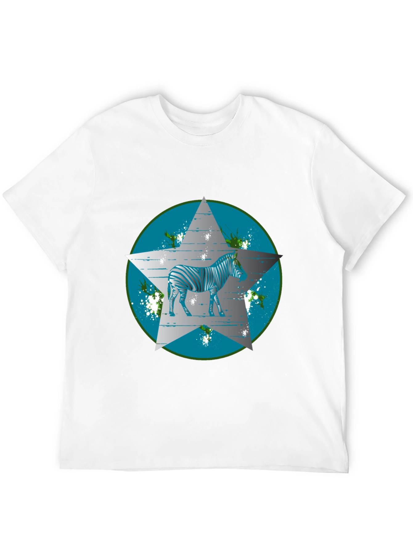 Zebra Star Graphic Tee - Cool Casual Style
