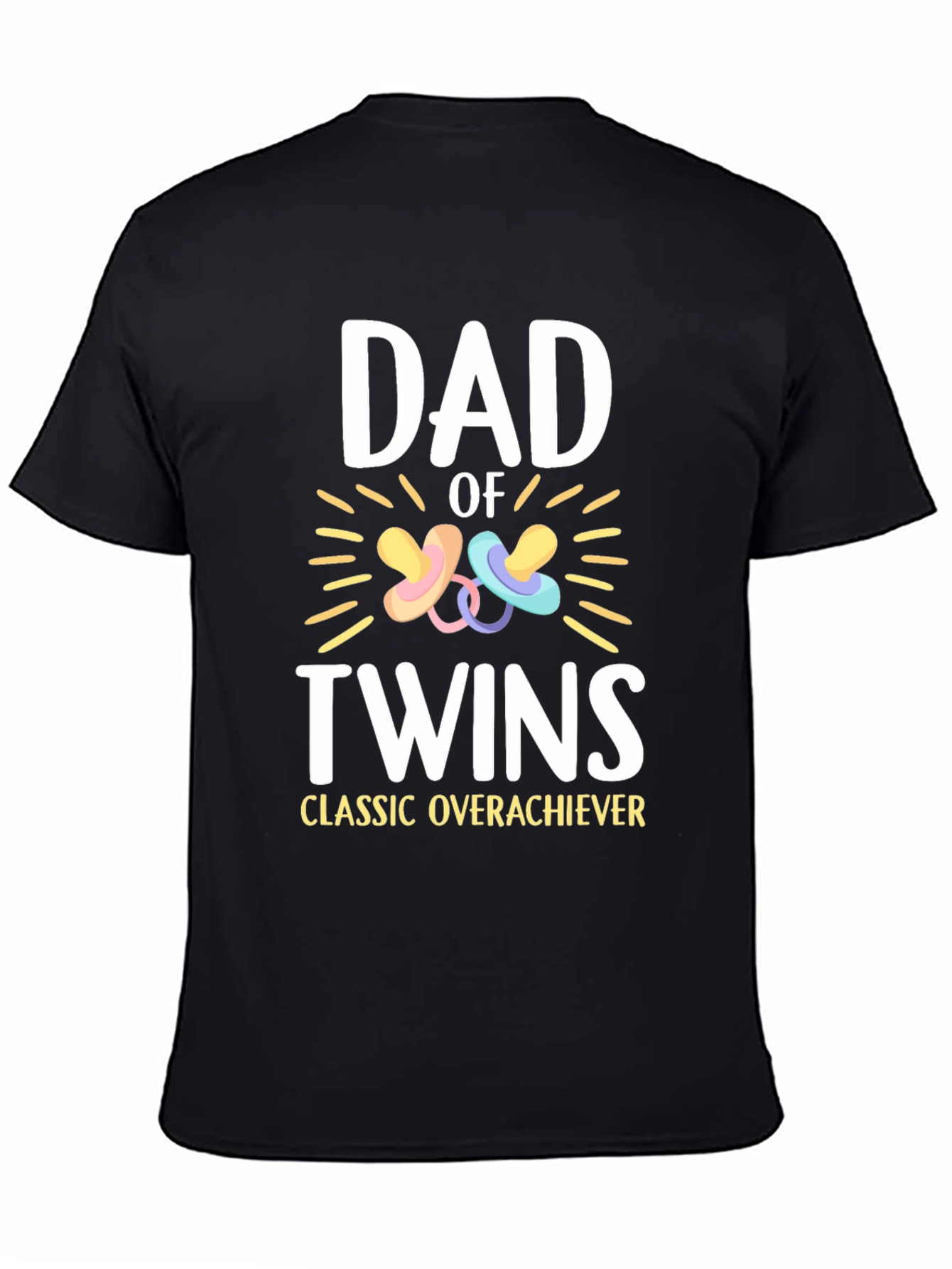 Dad of Twins T-Shirt - Classic Overachiever Tee