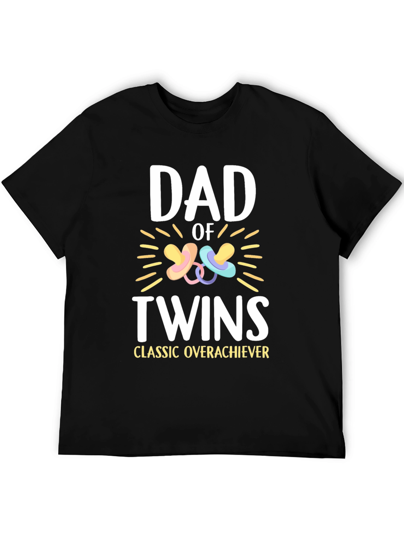 Dad of Twins T-Shirt - Classic Overachiever Tee