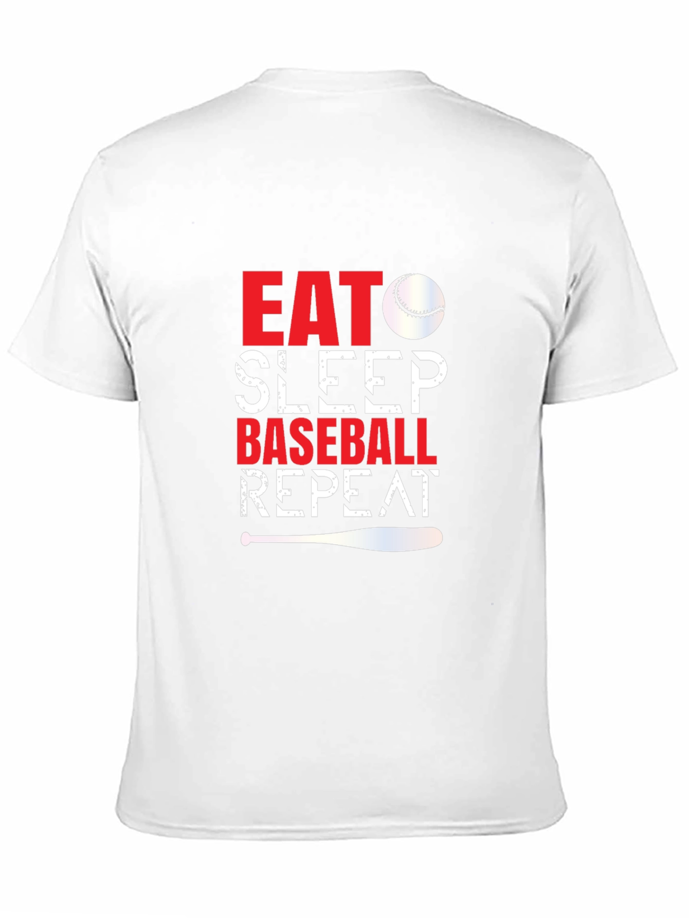 Eat Sleep Baseball Repeat Graphic Tee