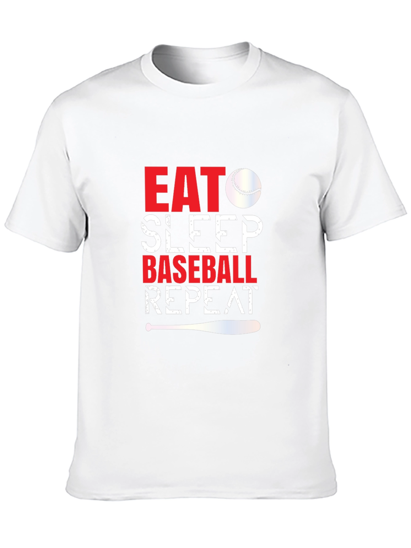 Eat Sleep Baseball Repeat Graphic Tee