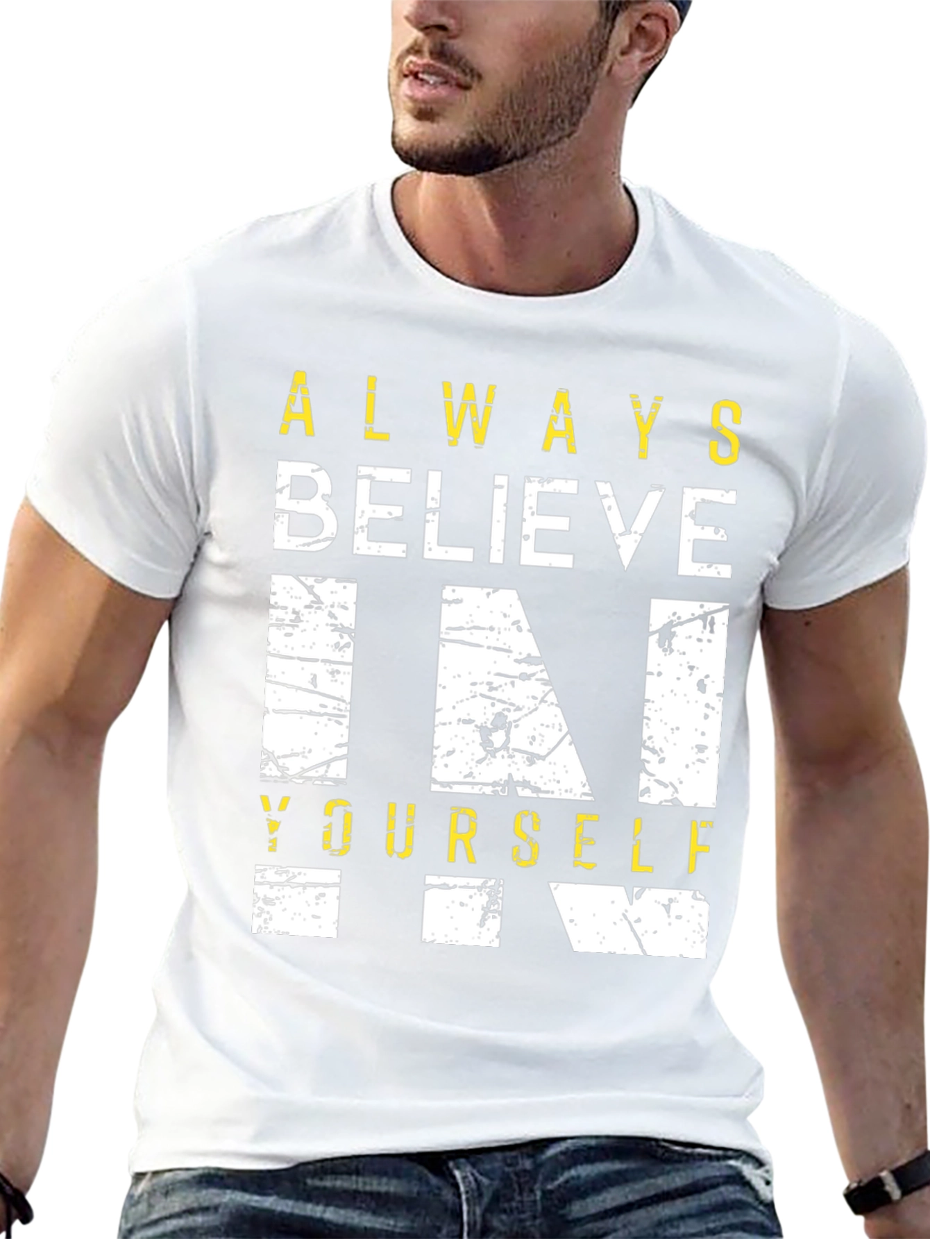 Believe in Yourself Graphic Tee - Black