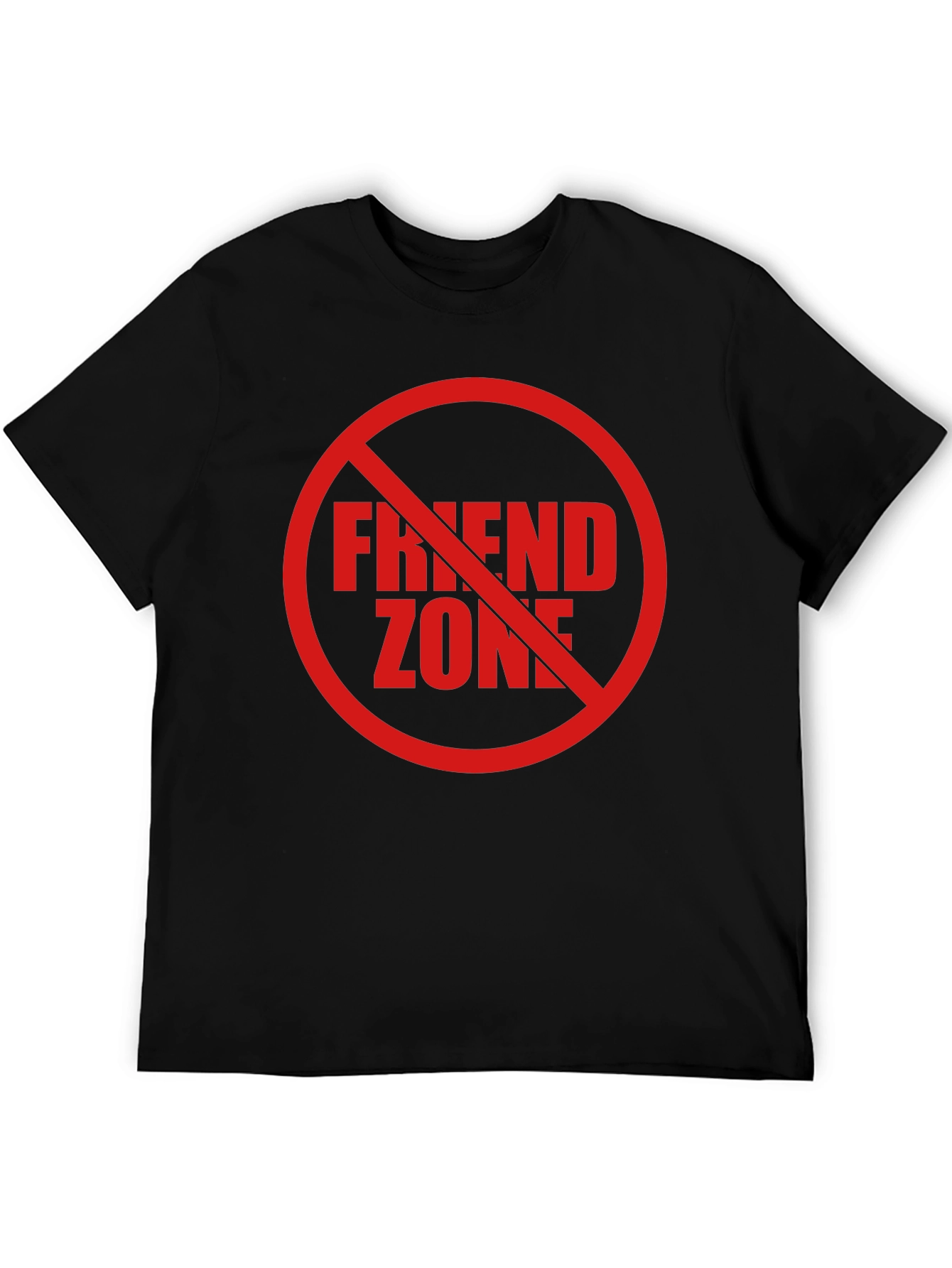 No Friend Zone Graphic Tee - Black Casual Shirt