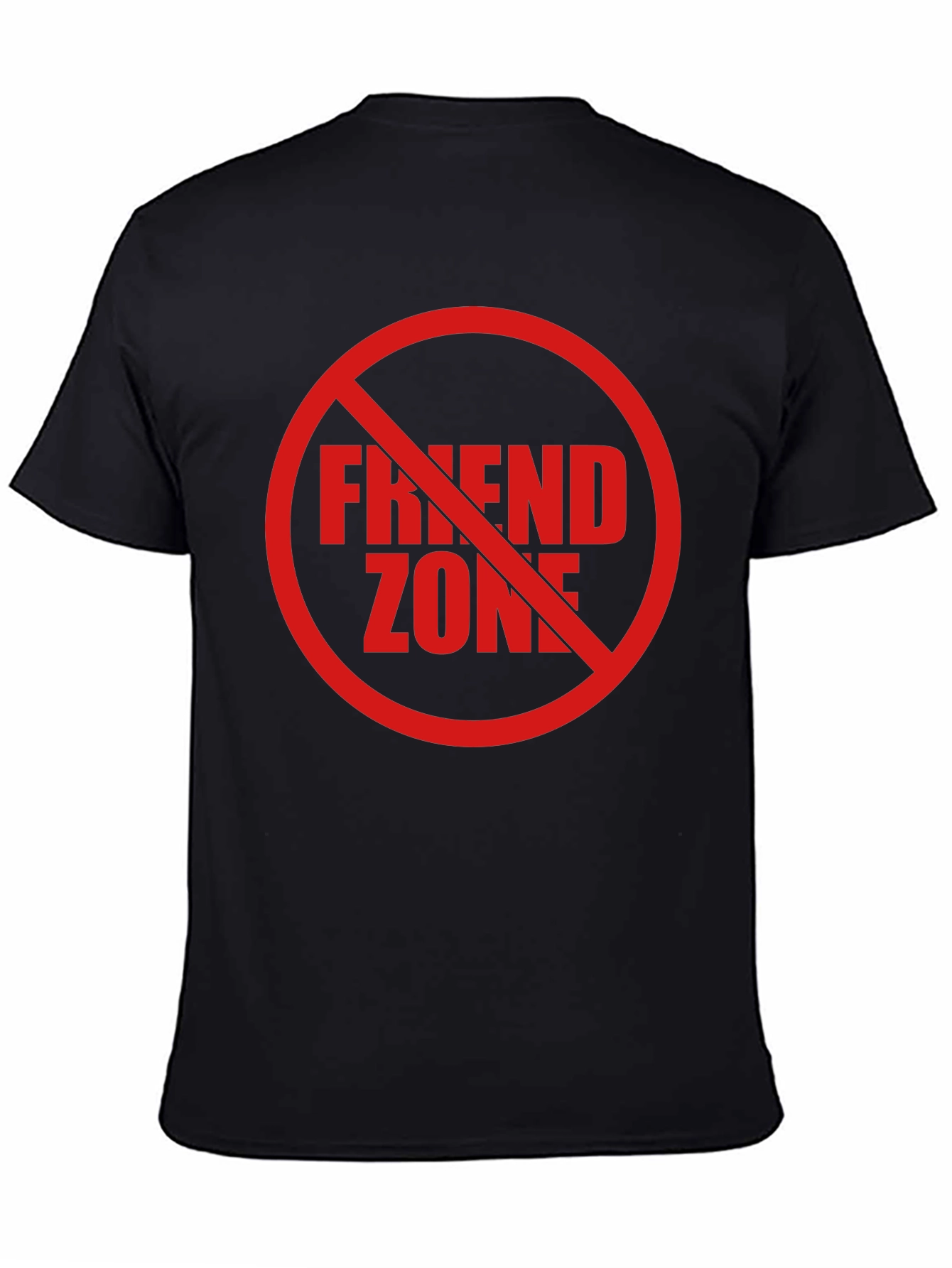 No Friend Zone Graphic Tee - Black Casual Shirt