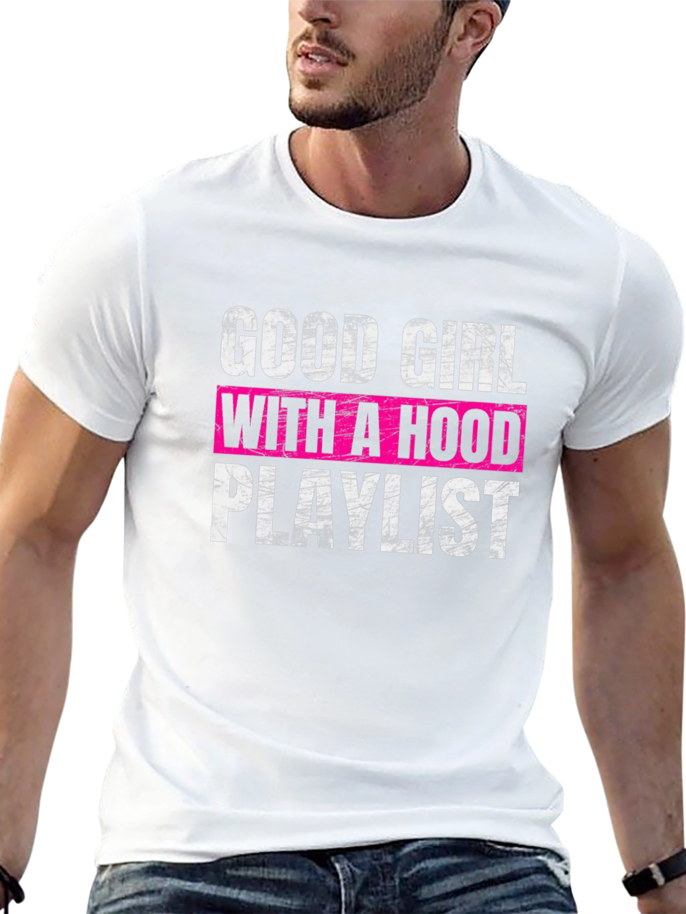 Good Girl With A Hood Playlist T-Shirt