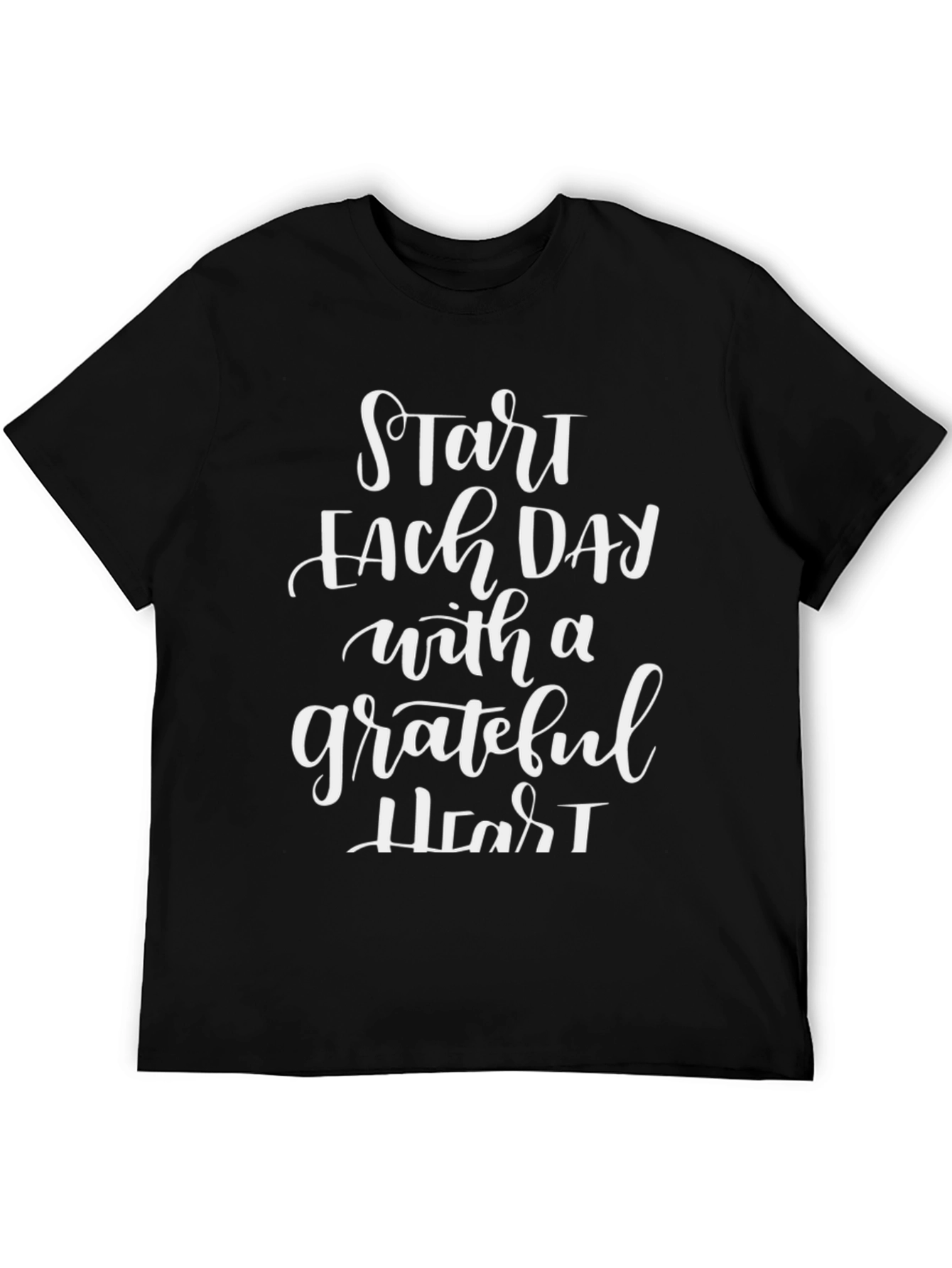 Grateful Heart Graphic Tee - Start Each Day T-Shirt