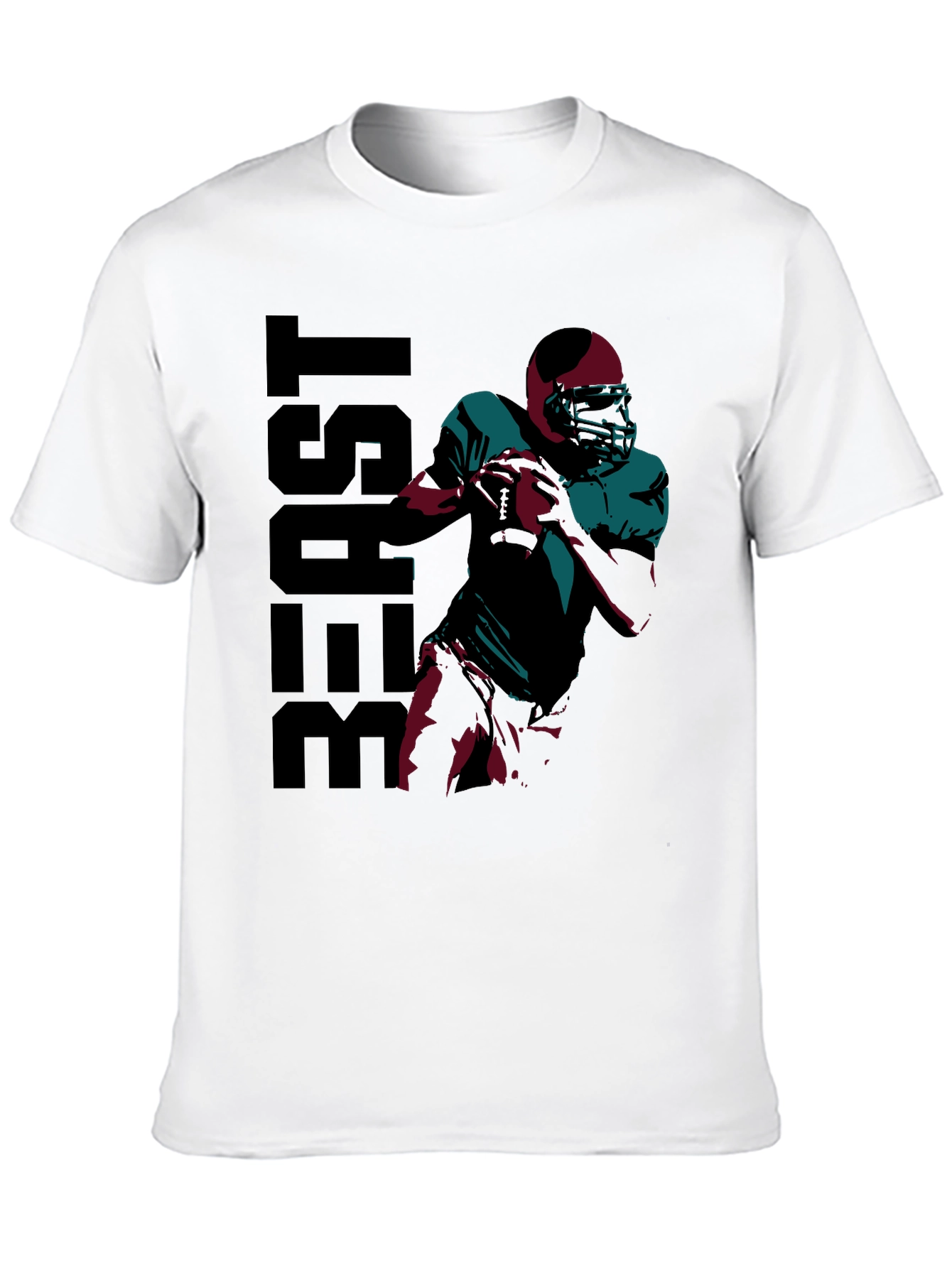 Beast Football Player Graphic T-Shirt