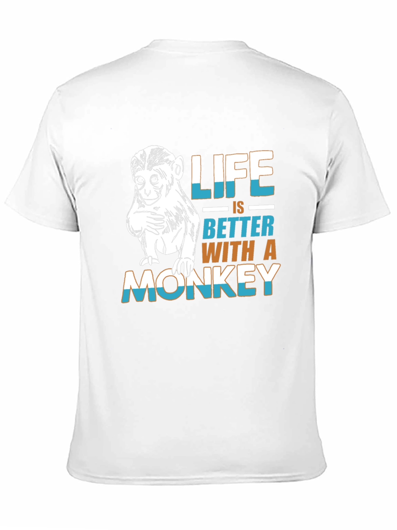 Monkey Life T-Shirt - Funny Graphic Tee