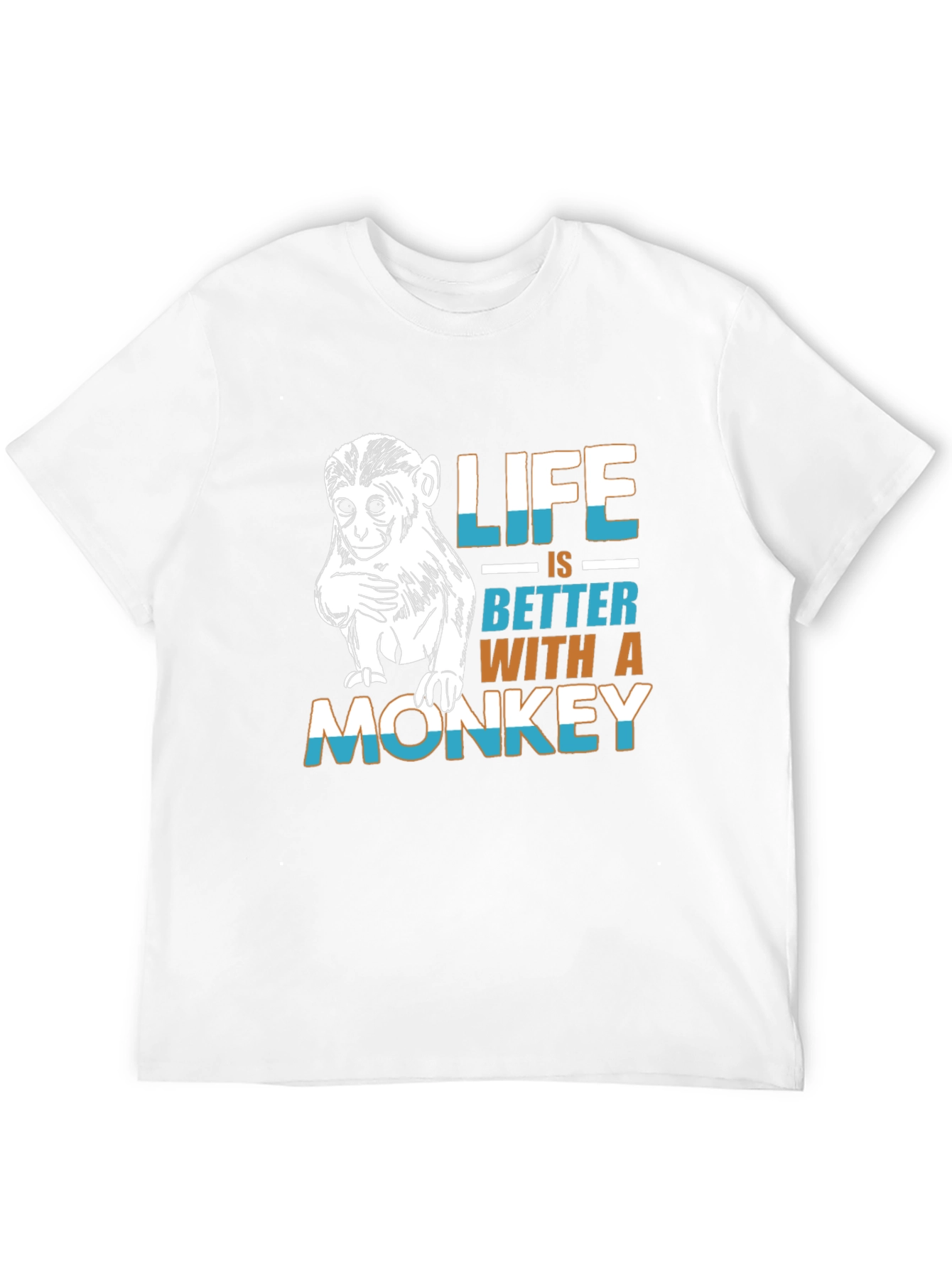 Monkey Life T-Shirt - Funny Graphic Tee