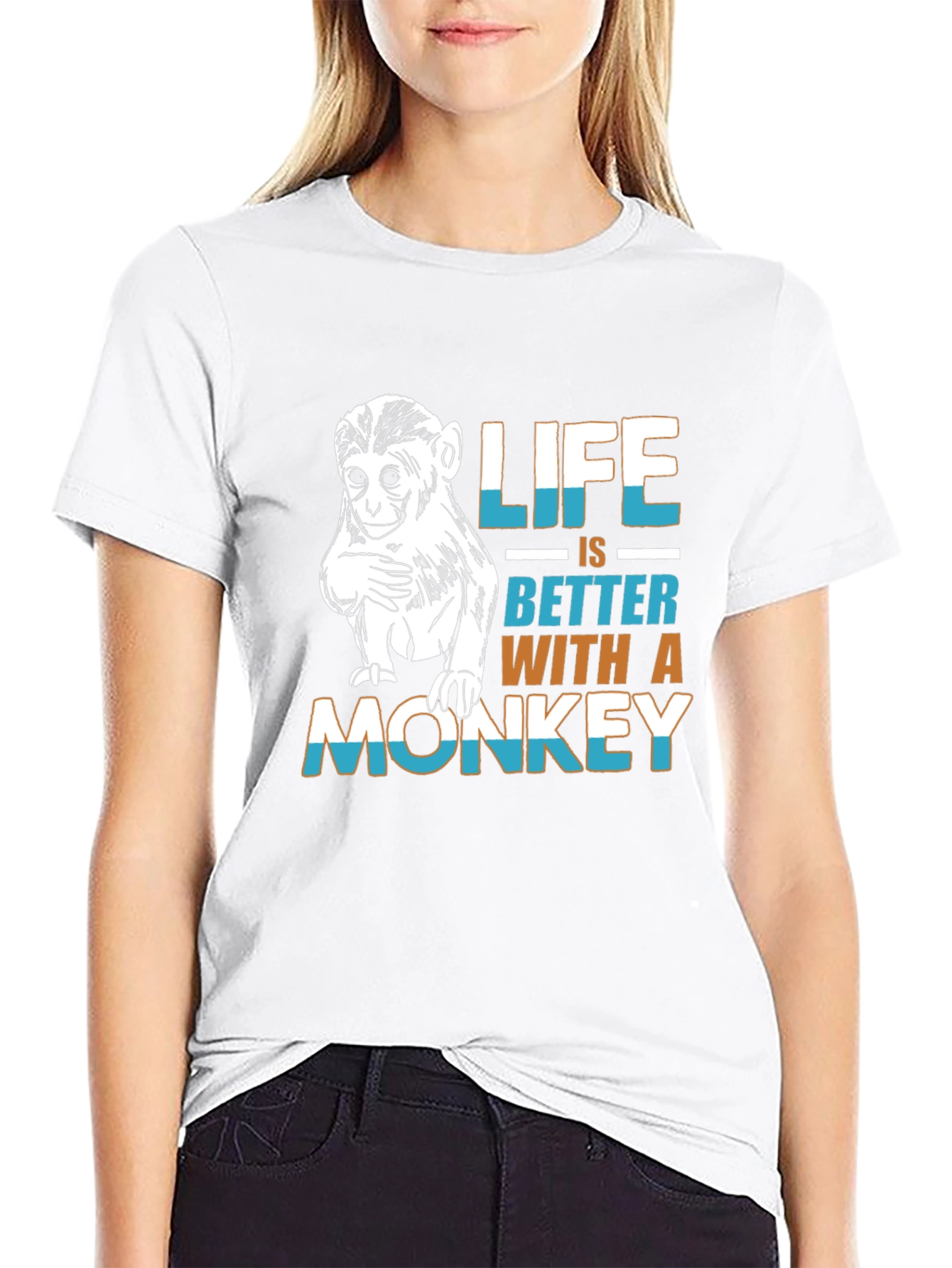 Monkey Life T-Shirt - Funny Graphic Tee