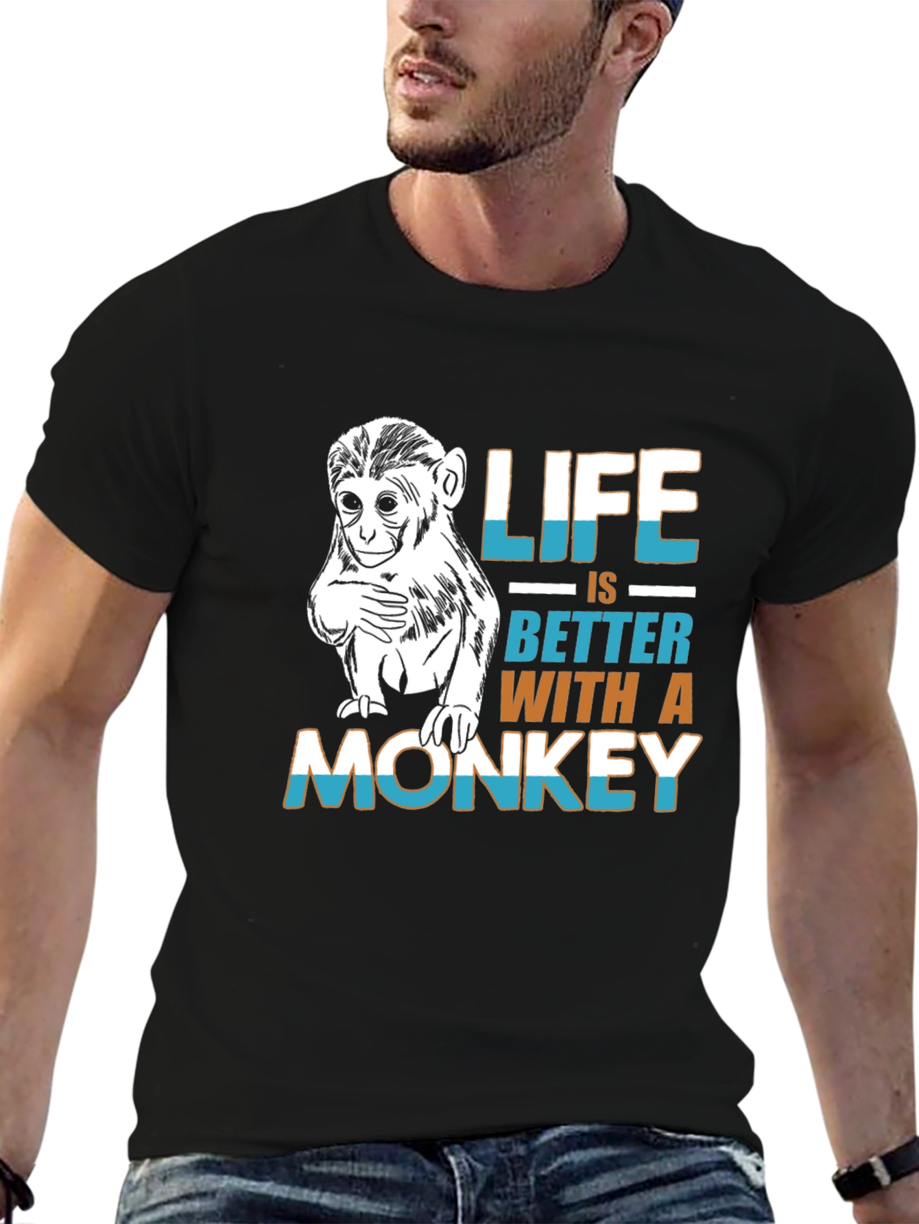 Monkey Life T-Shirt - Funny Graphic Tee