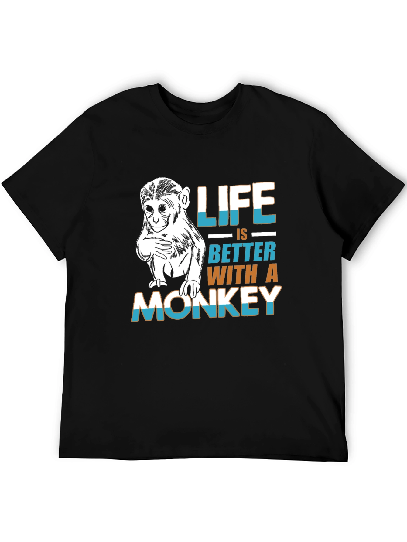 Monkey Life T-Shirt - Funny Graphic Tee