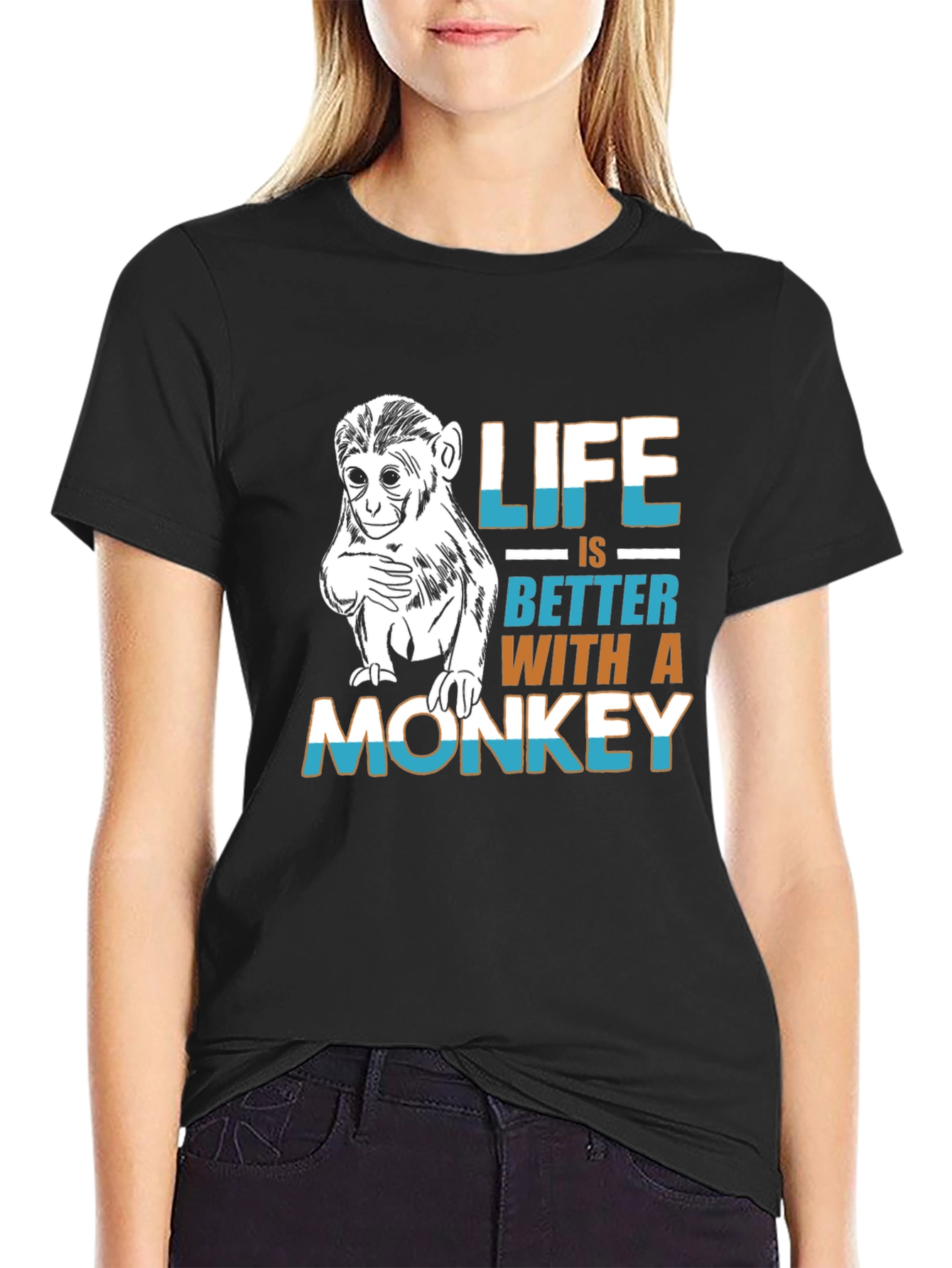 Monkey Life T-Shirt - Funny Graphic Tee