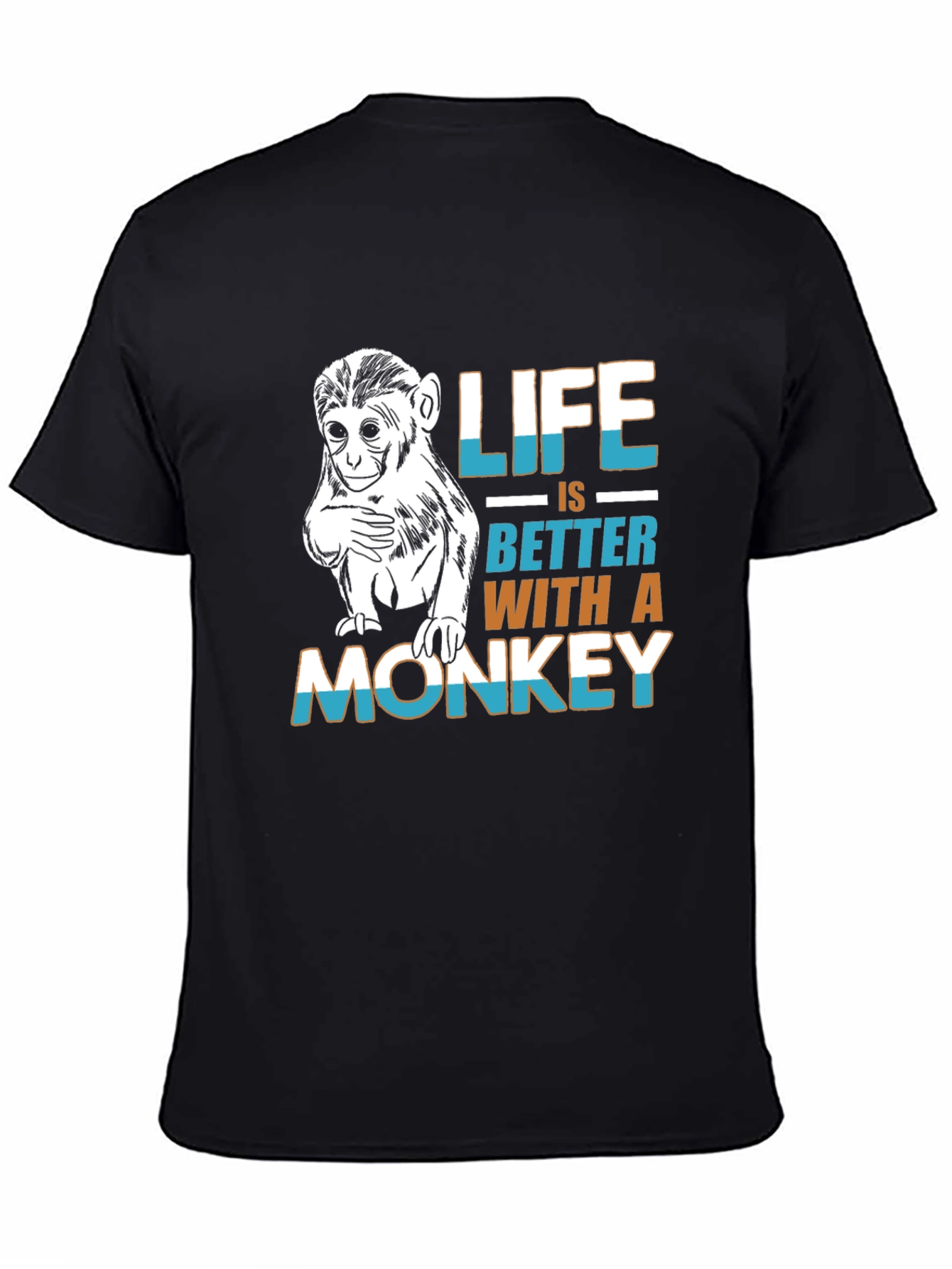 Monkey Life T-Shirt - Funny Graphic Tee