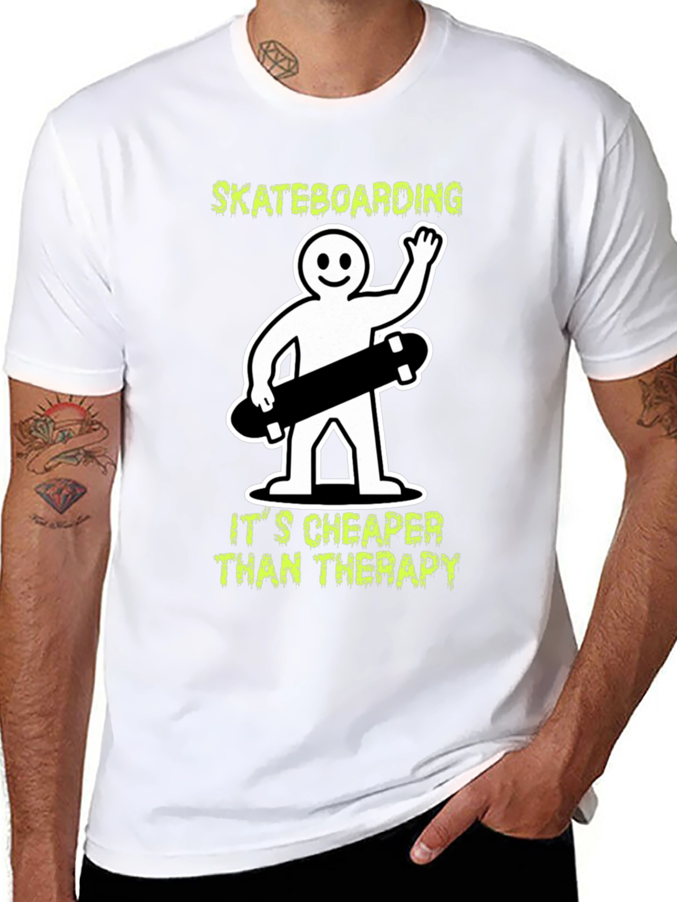 Skateboarding Therapy Graphic Tee