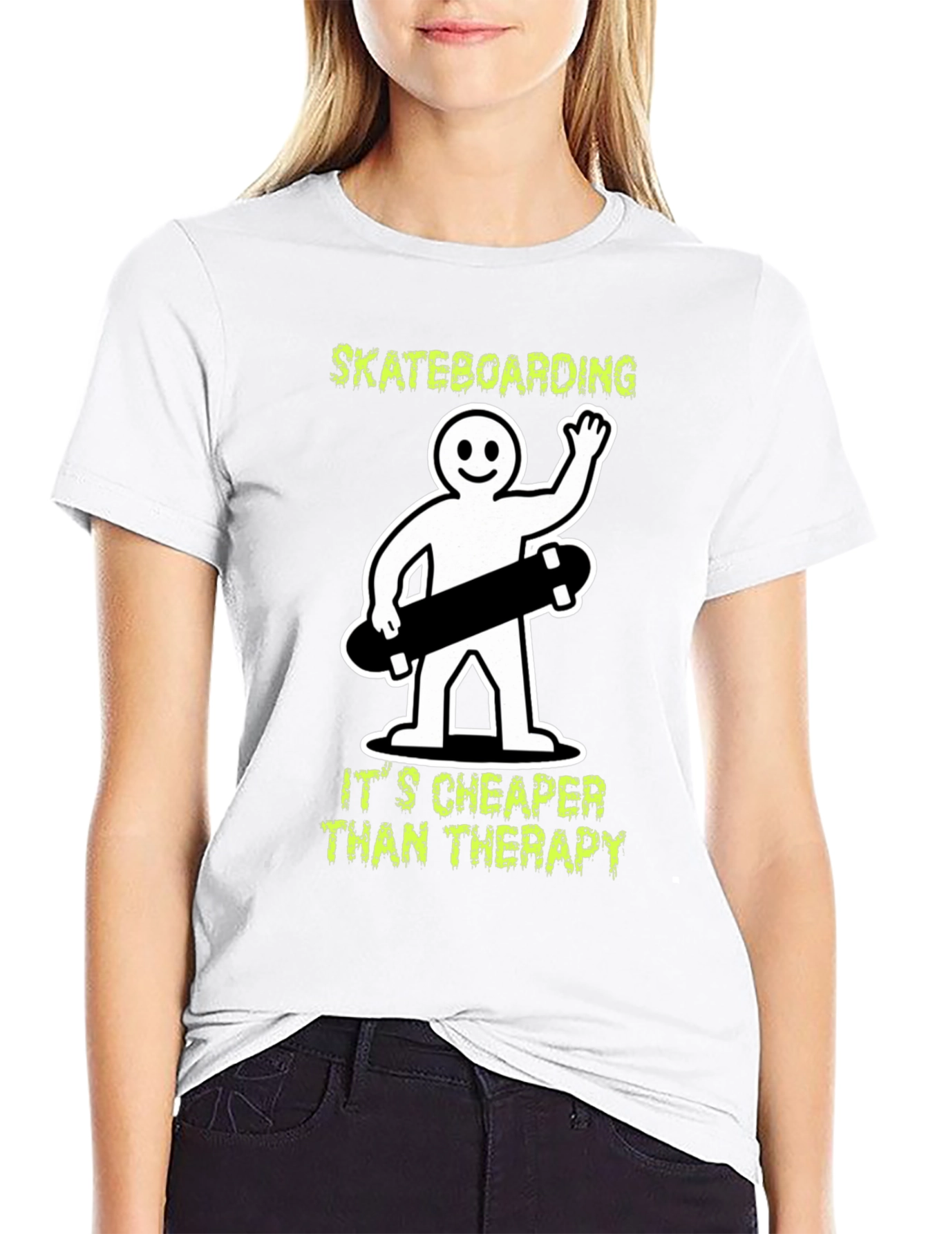 Skateboarding Therapy Graphic Tee