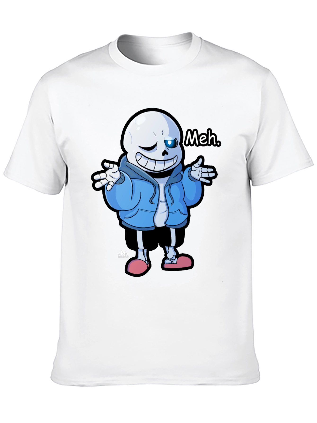 Sans Undertale Meh Black T-Shirt