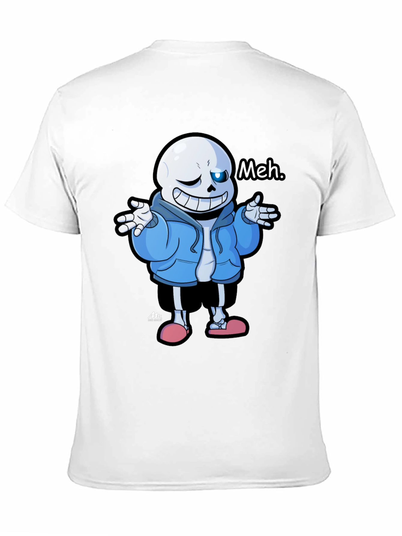 Sans Undertale Meh Black T-Shirt