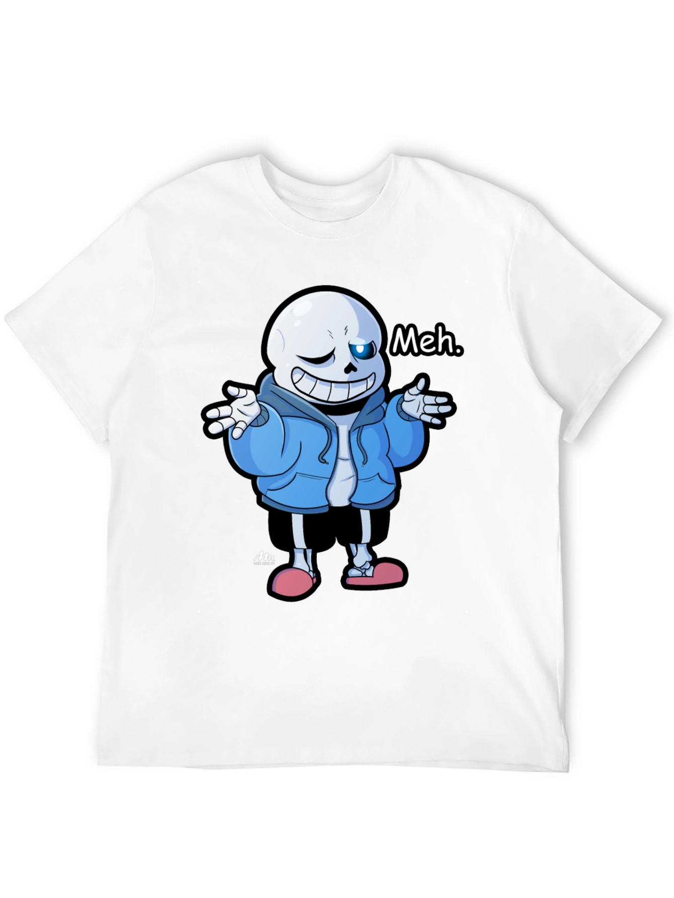Sans Undertale Meh Black T-Shirt