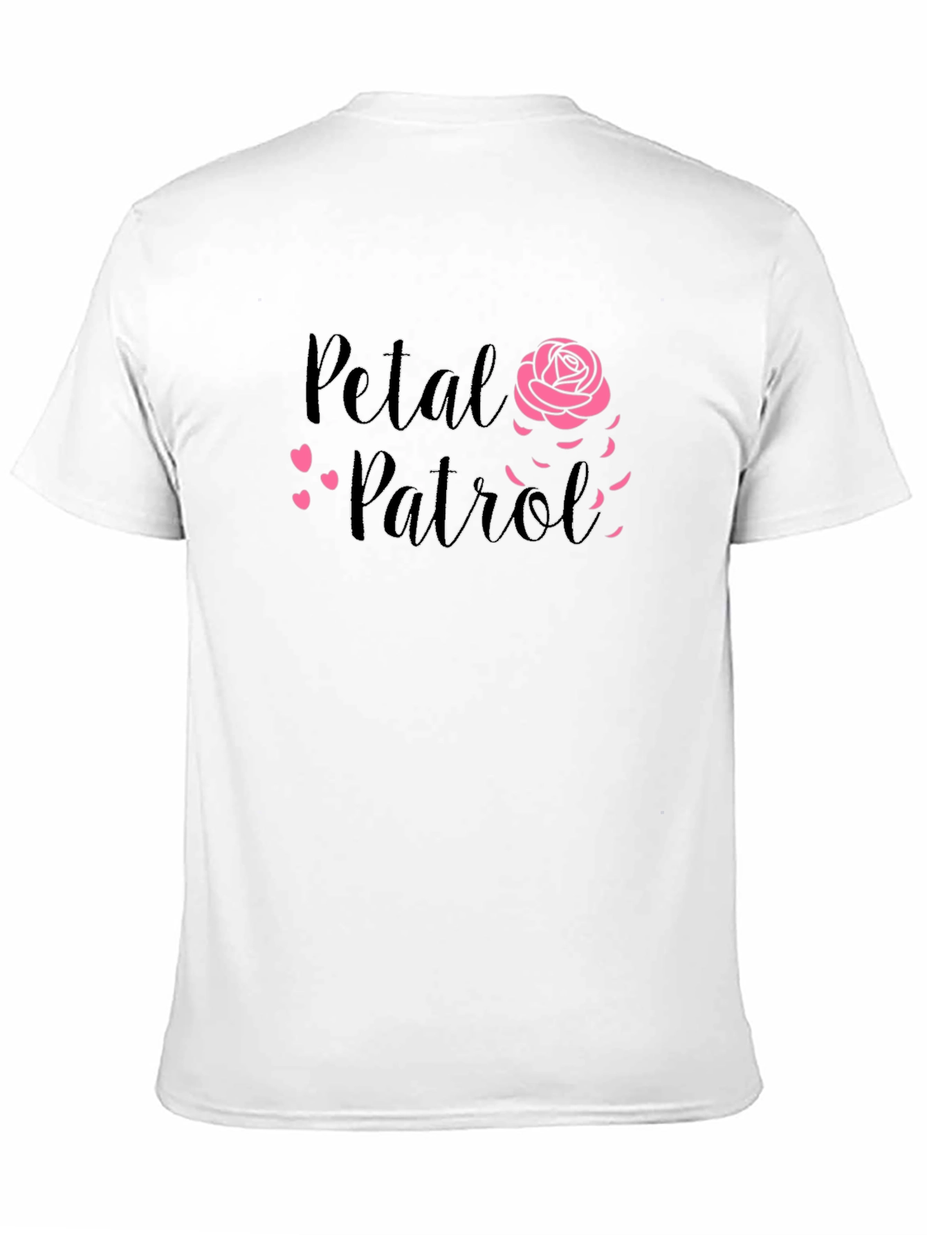 Petal Patrol Graphic Tee - Black Cotton T-Shirt