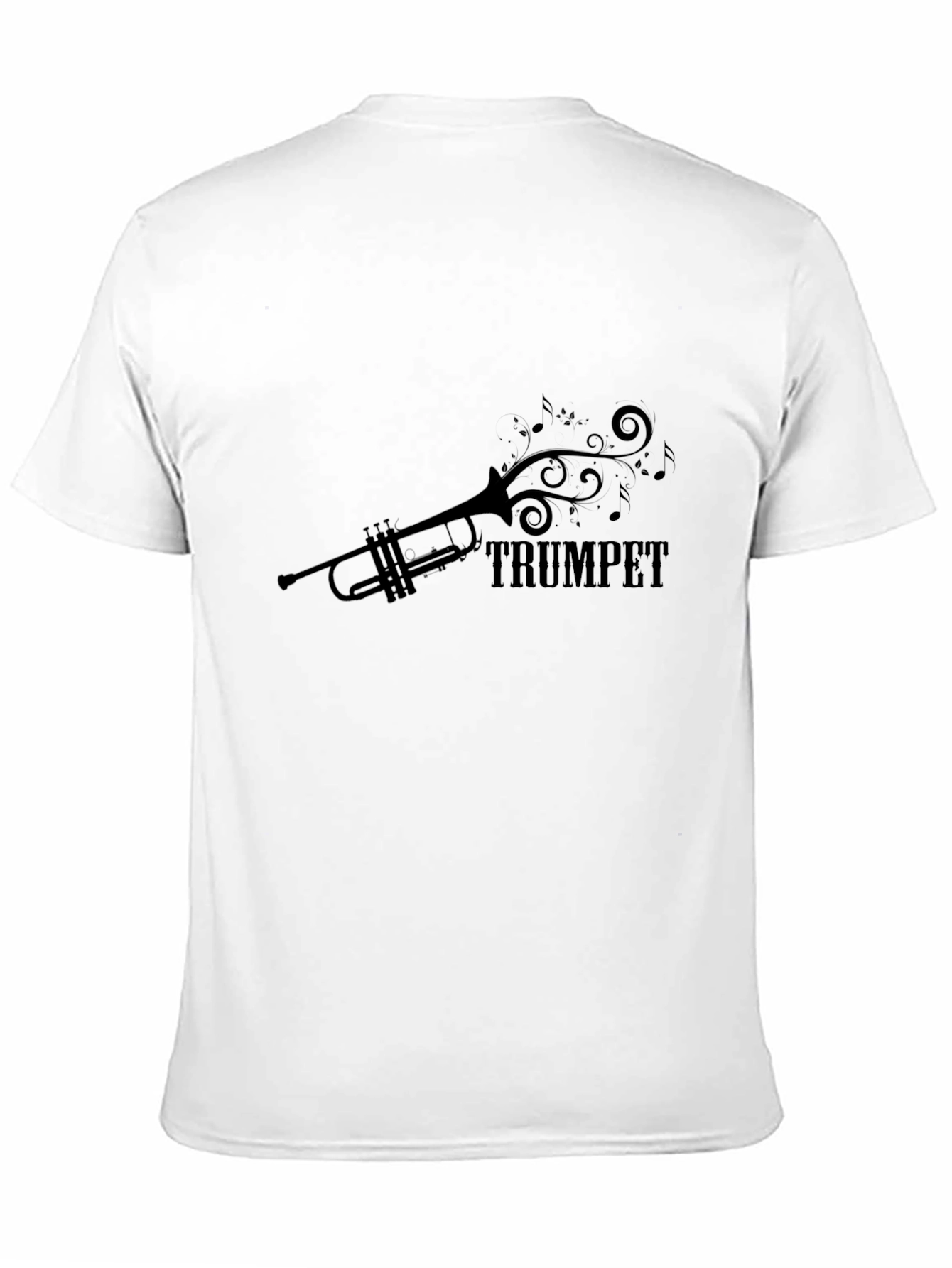 Trumpet Music Black T-Shirt