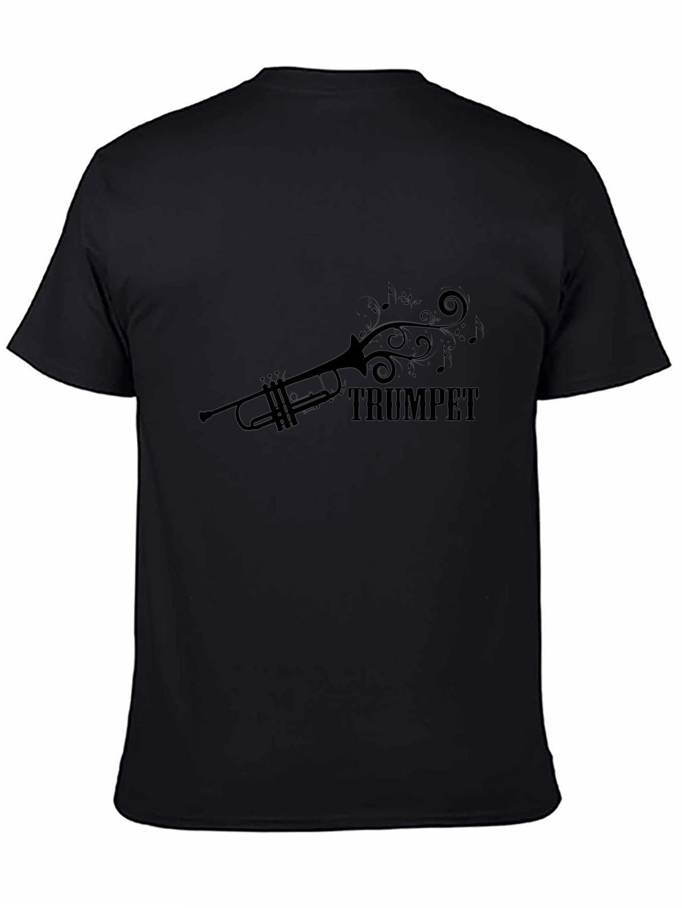 Trumpet Music Black T-Shirt
