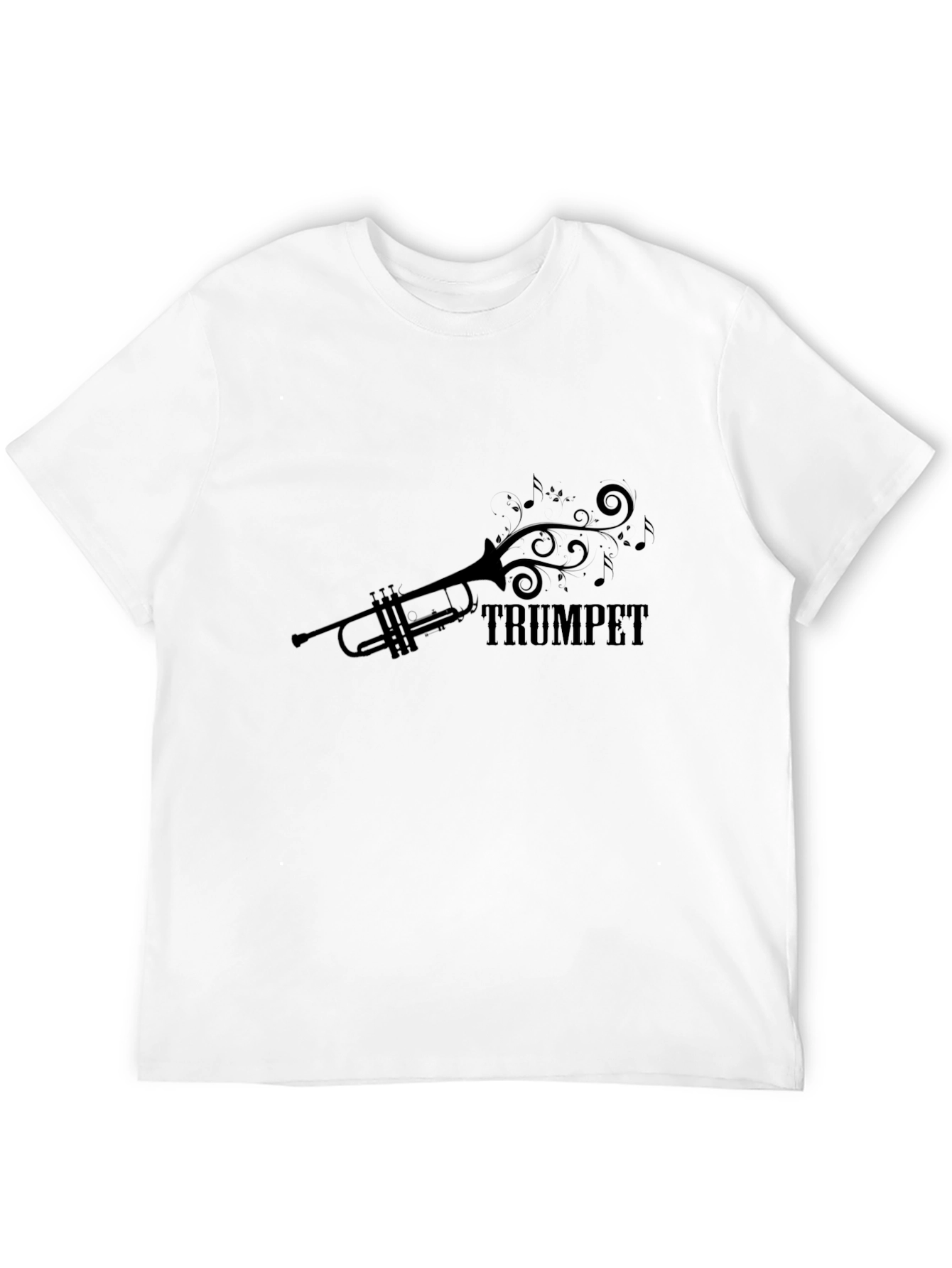 Trumpet Music Black T-Shirt