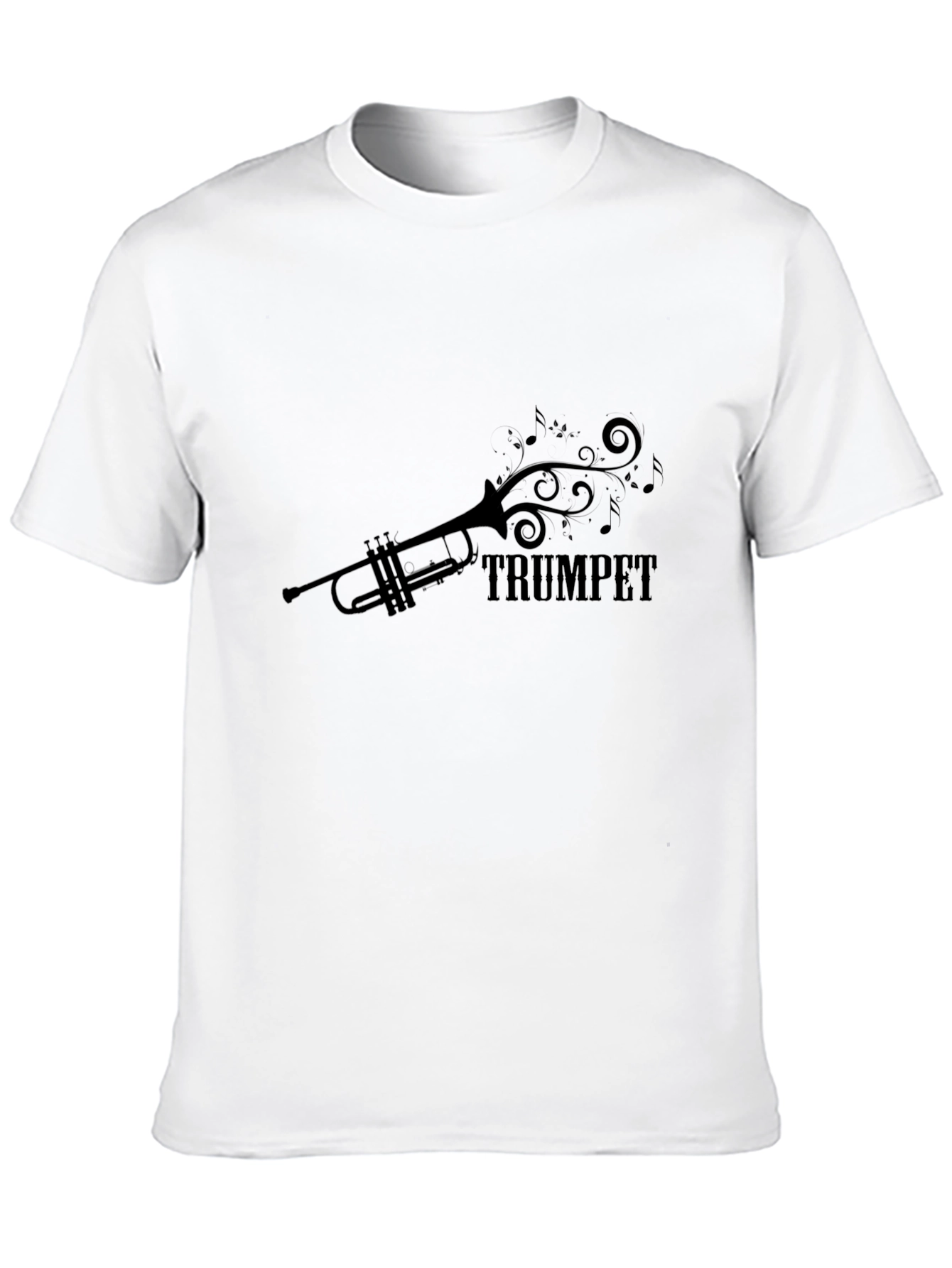 Trumpet Music Black T-Shirt