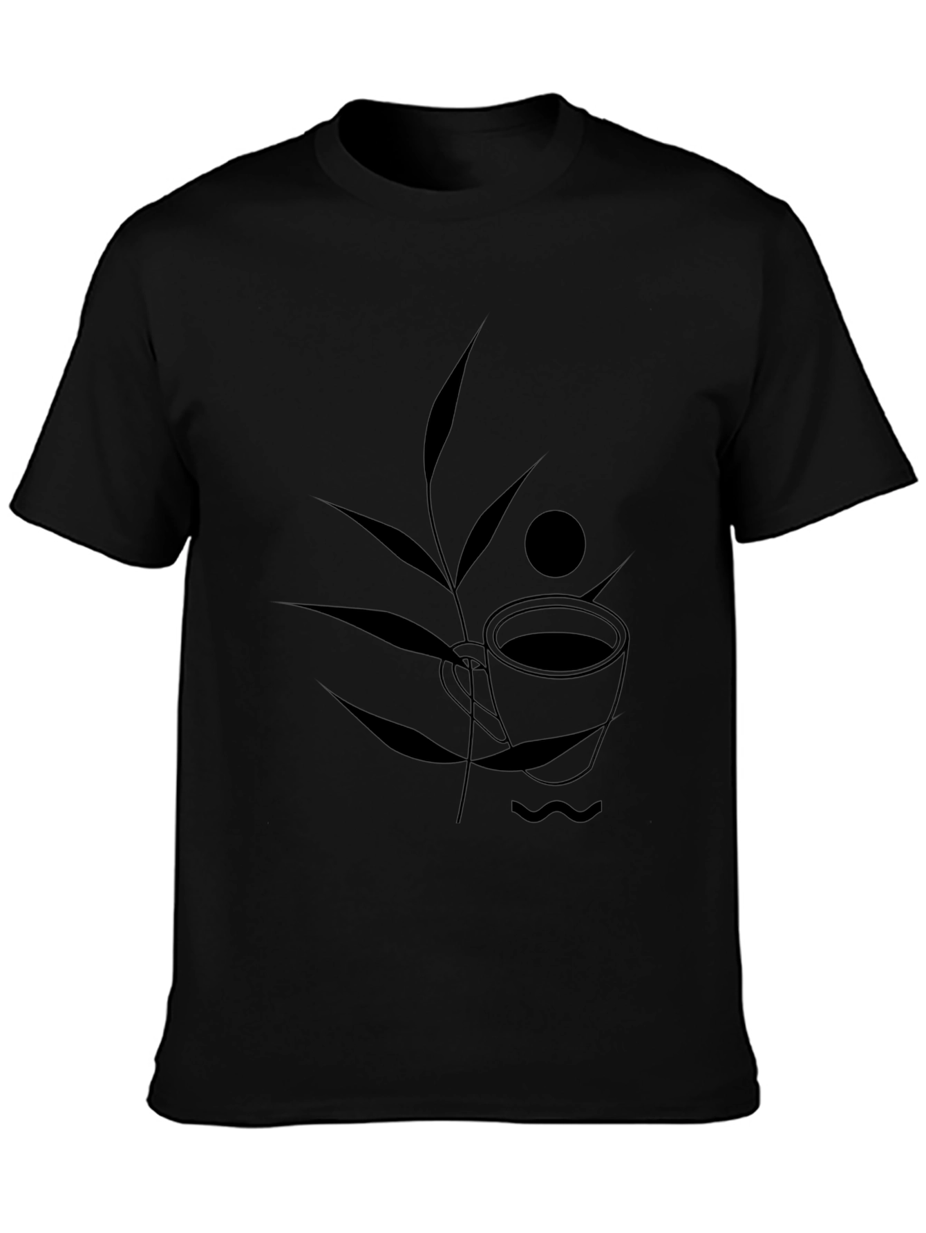 Minimalist Coffee Cup Graphic T-Shirt