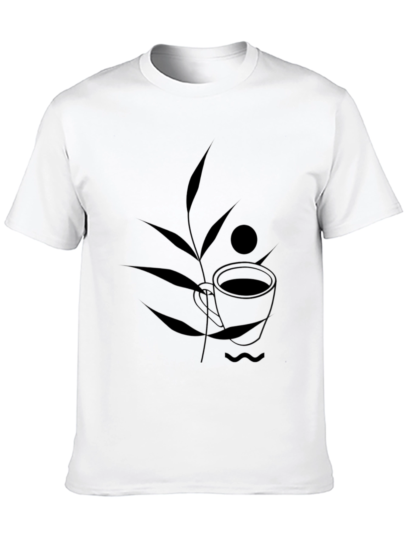 Minimalist Coffee Cup Graphic T-Shirt