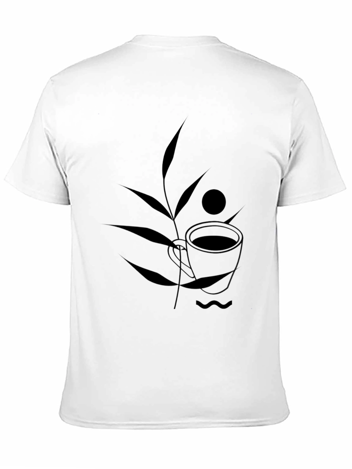 Minimalist Coffee Cup Graphic T-Shirt