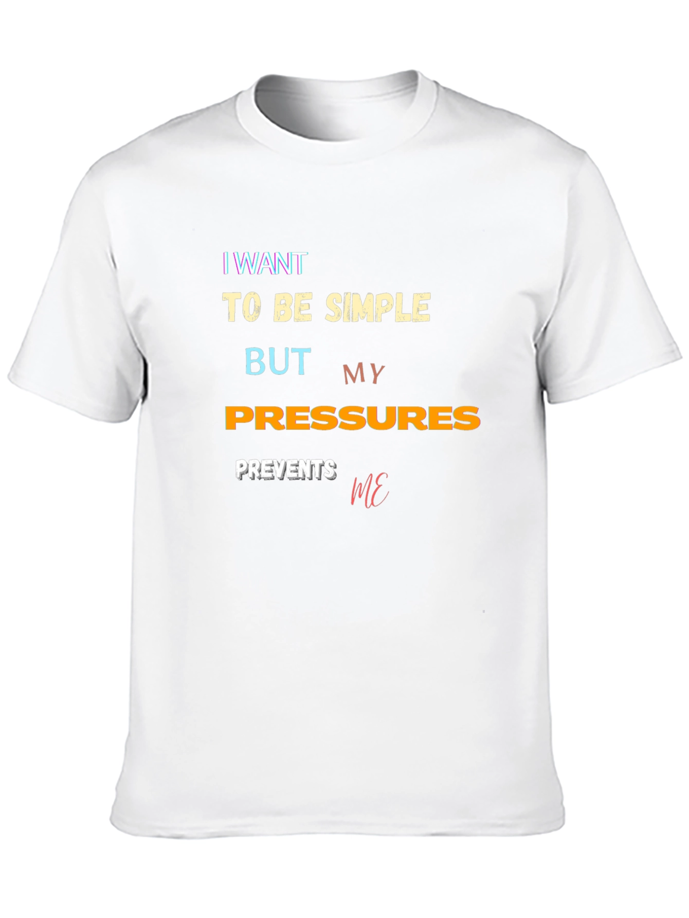 Simple Pressures Graphic Tee - Trendy Style