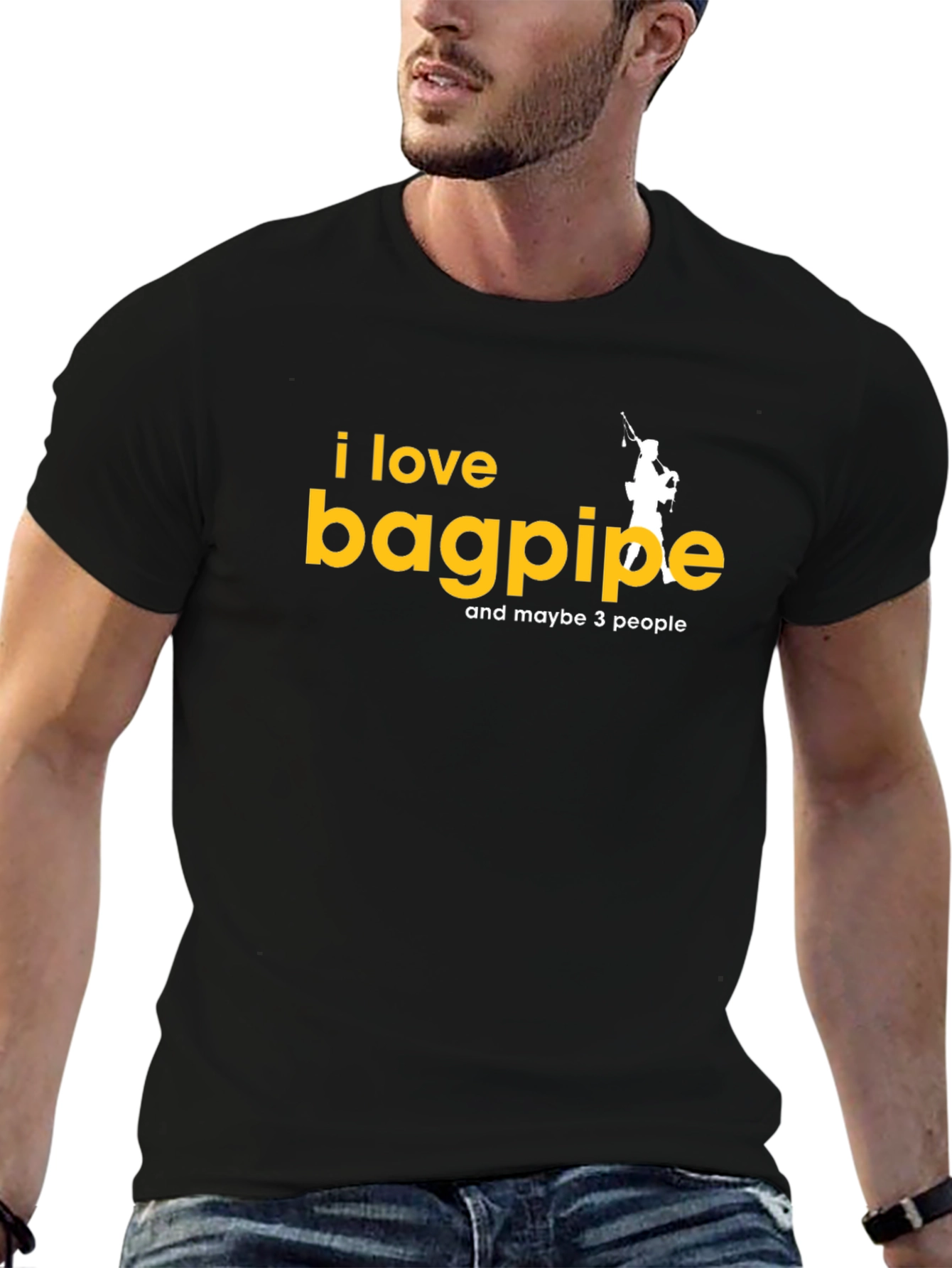 I Love Bagpipes T-Shirt - Funny Musician Tee