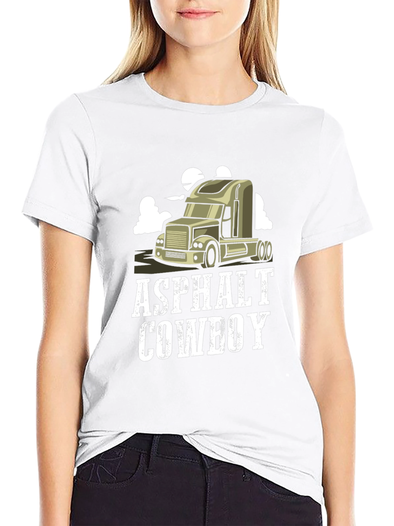 Asphalt Cowboy Graphic Tee - Trucker Style