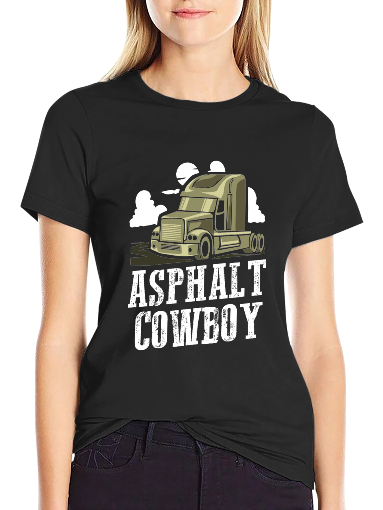 Asphalt Cowboy Graphic Tee - Trucker Style