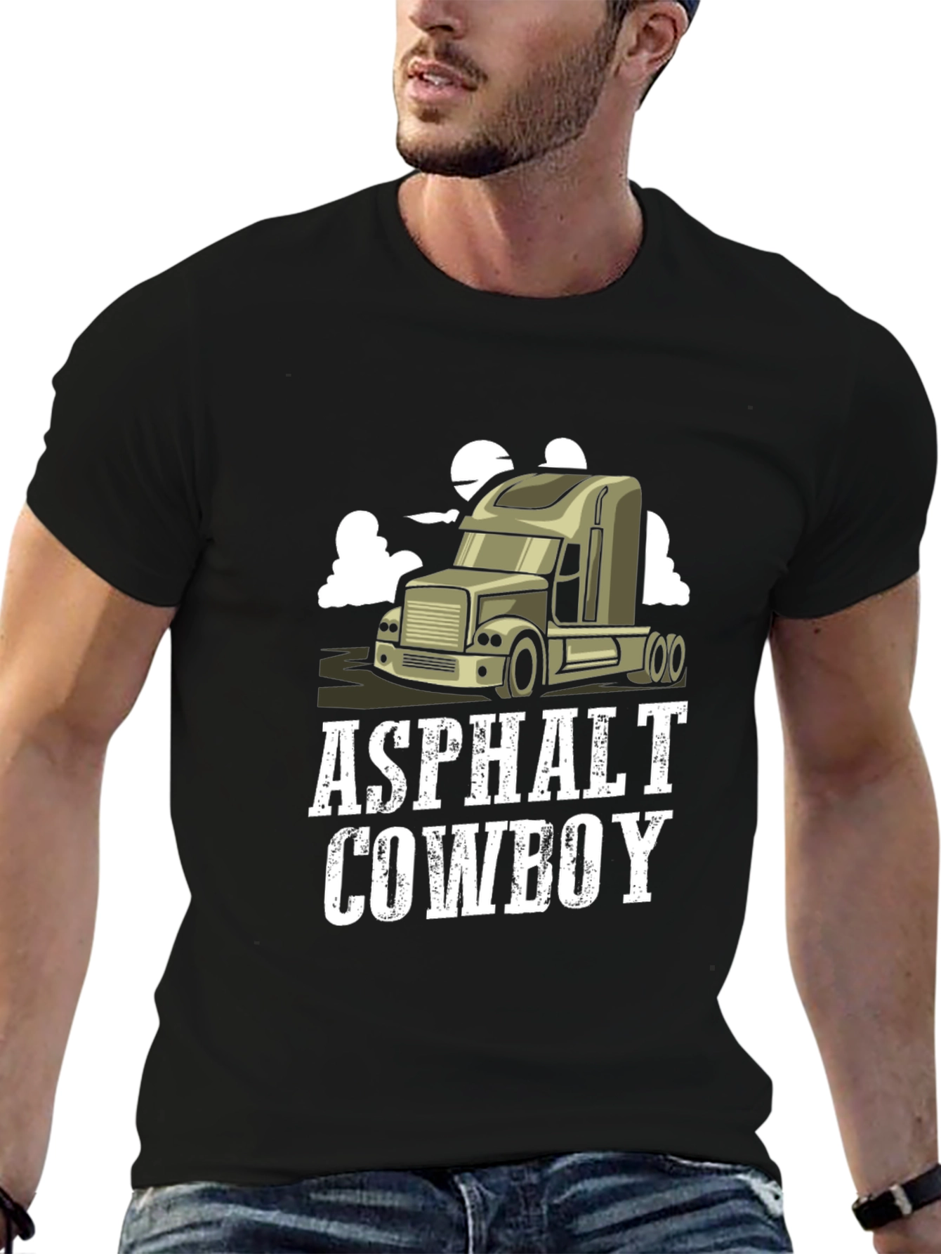 Asphalt Cowboy Graphic Tee - Trucker Style