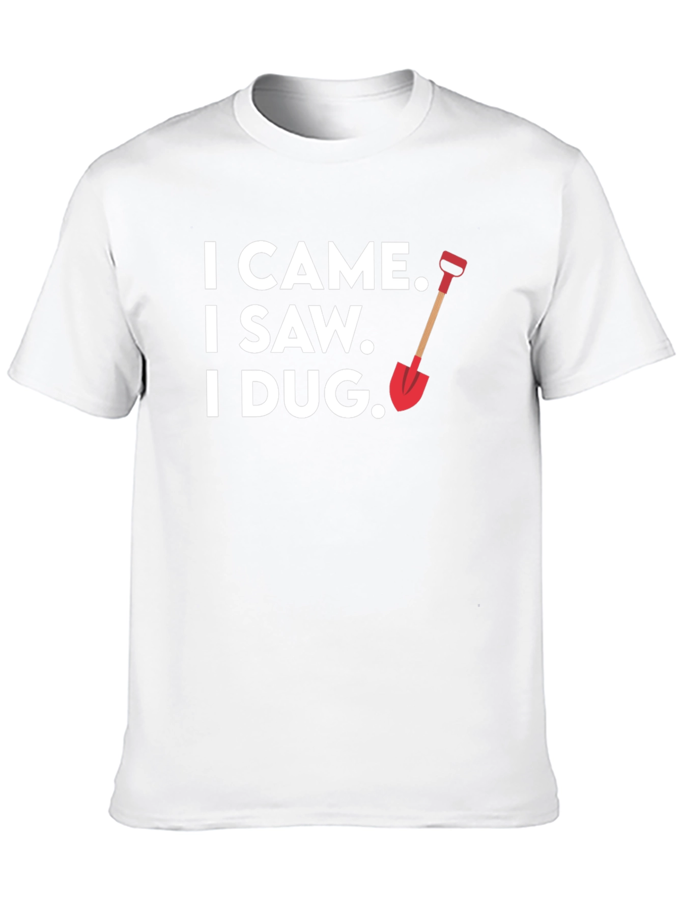 I Came I Saw I Dug Black Graphic T-Shirt