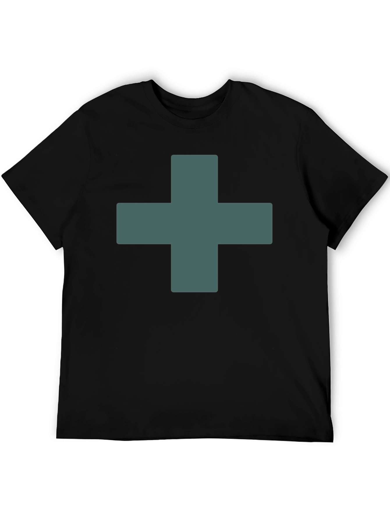 Plus Sign Black T-Shirt