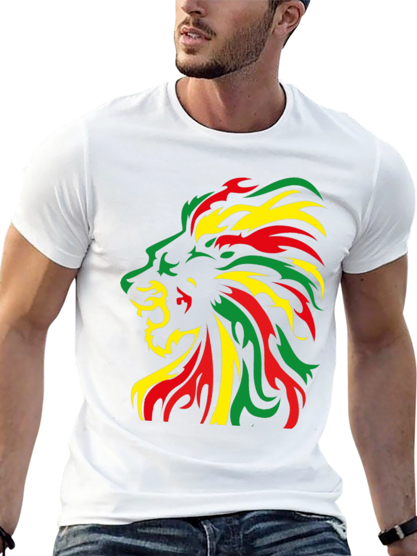 Rasta Lion Black T-Shirt