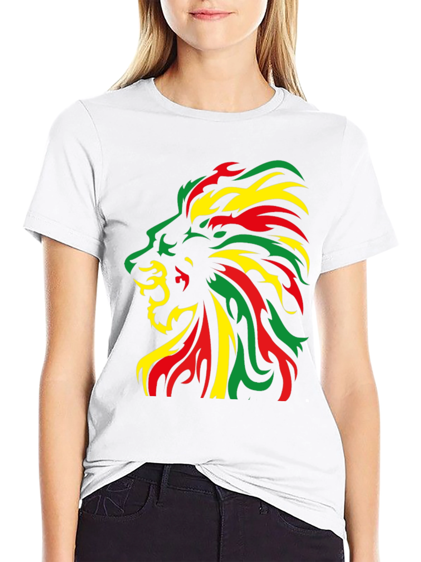 Rasta Lion Black T-Shirt