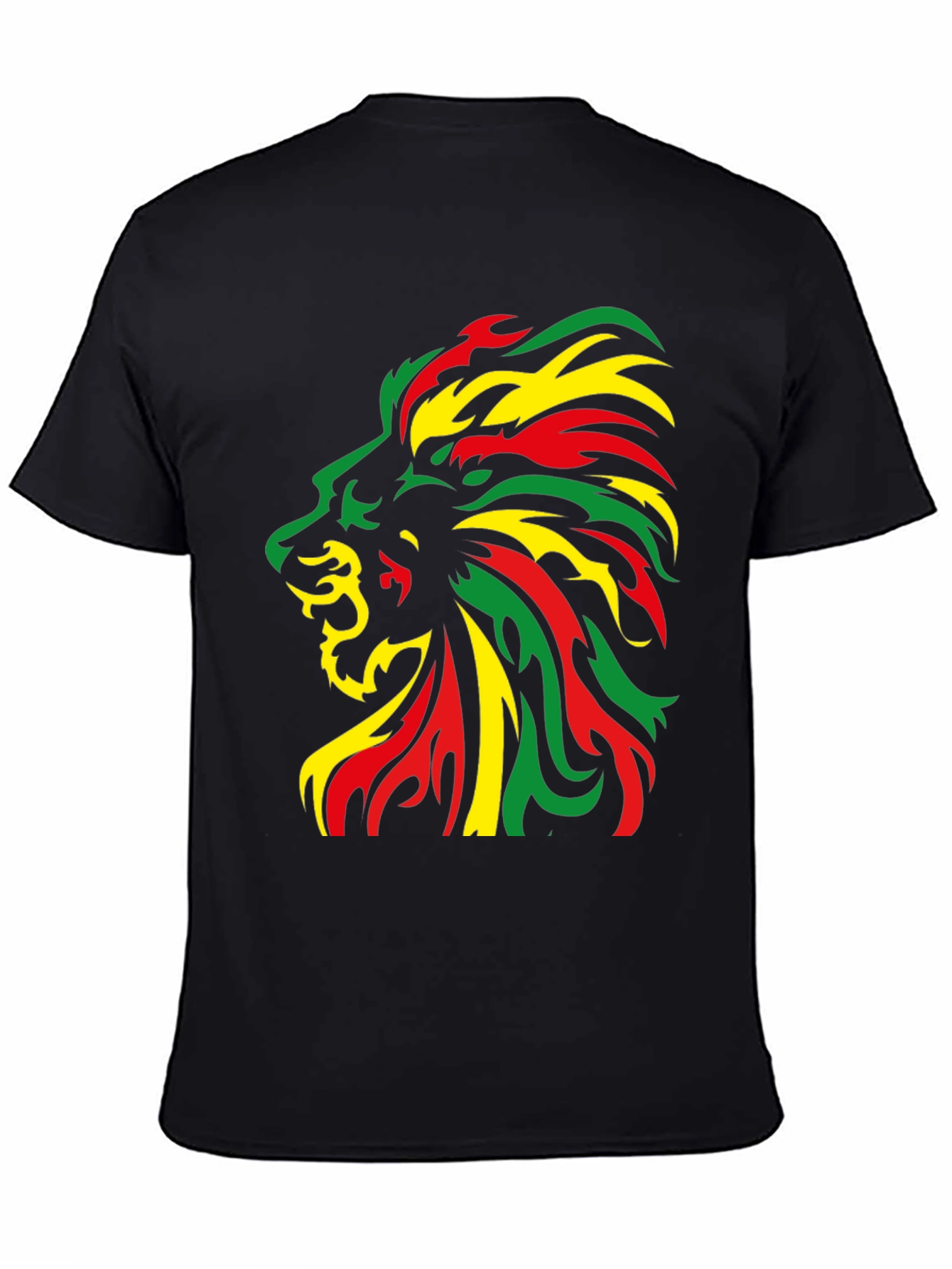 Rasta Lion Black T-Shirt