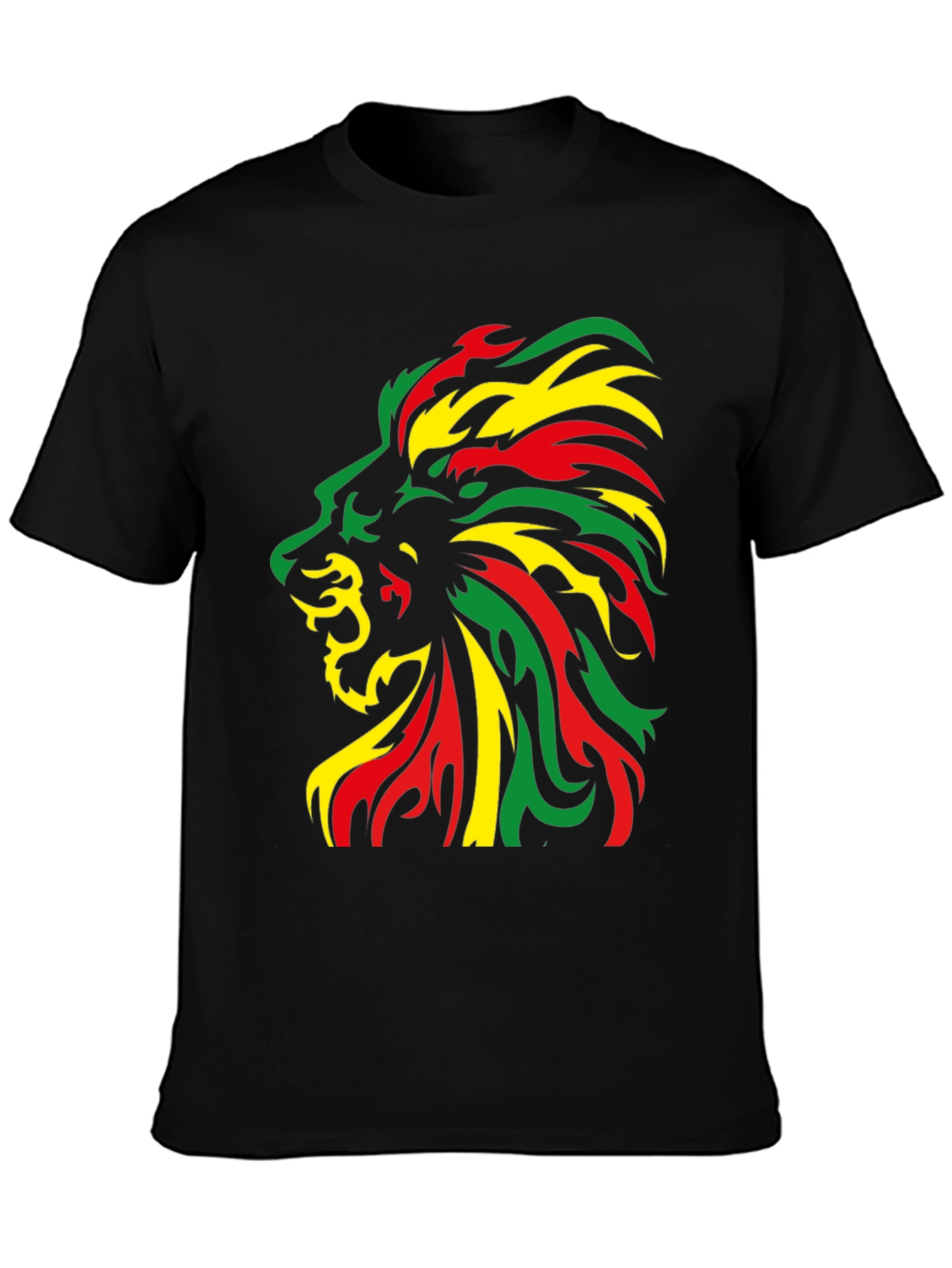 Rasta Lion Black T-Shirt